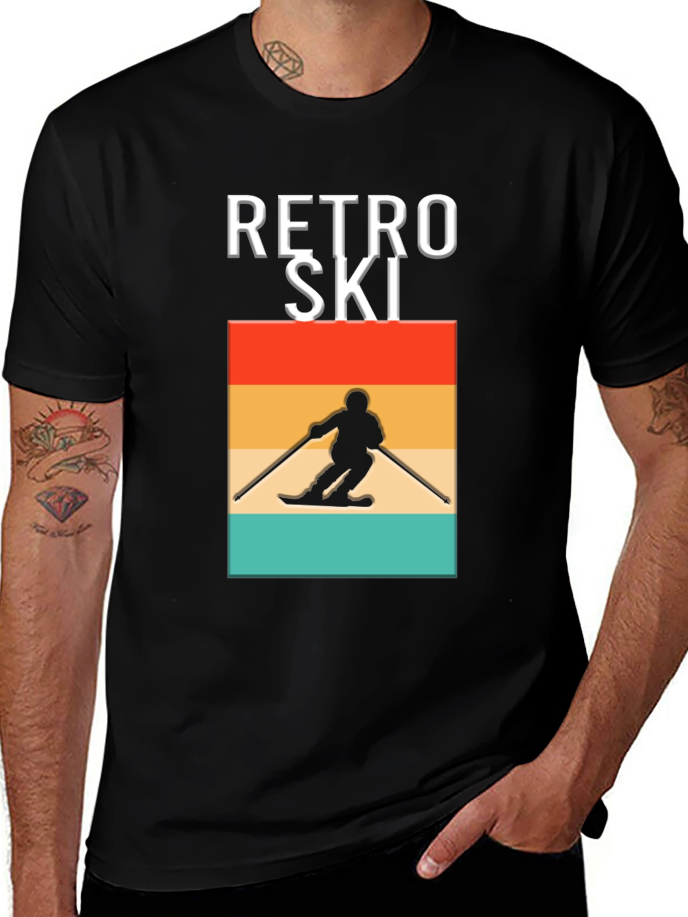 Variant 9 of Retro Ski T-Shirt - Vintage Style Skiing Tee