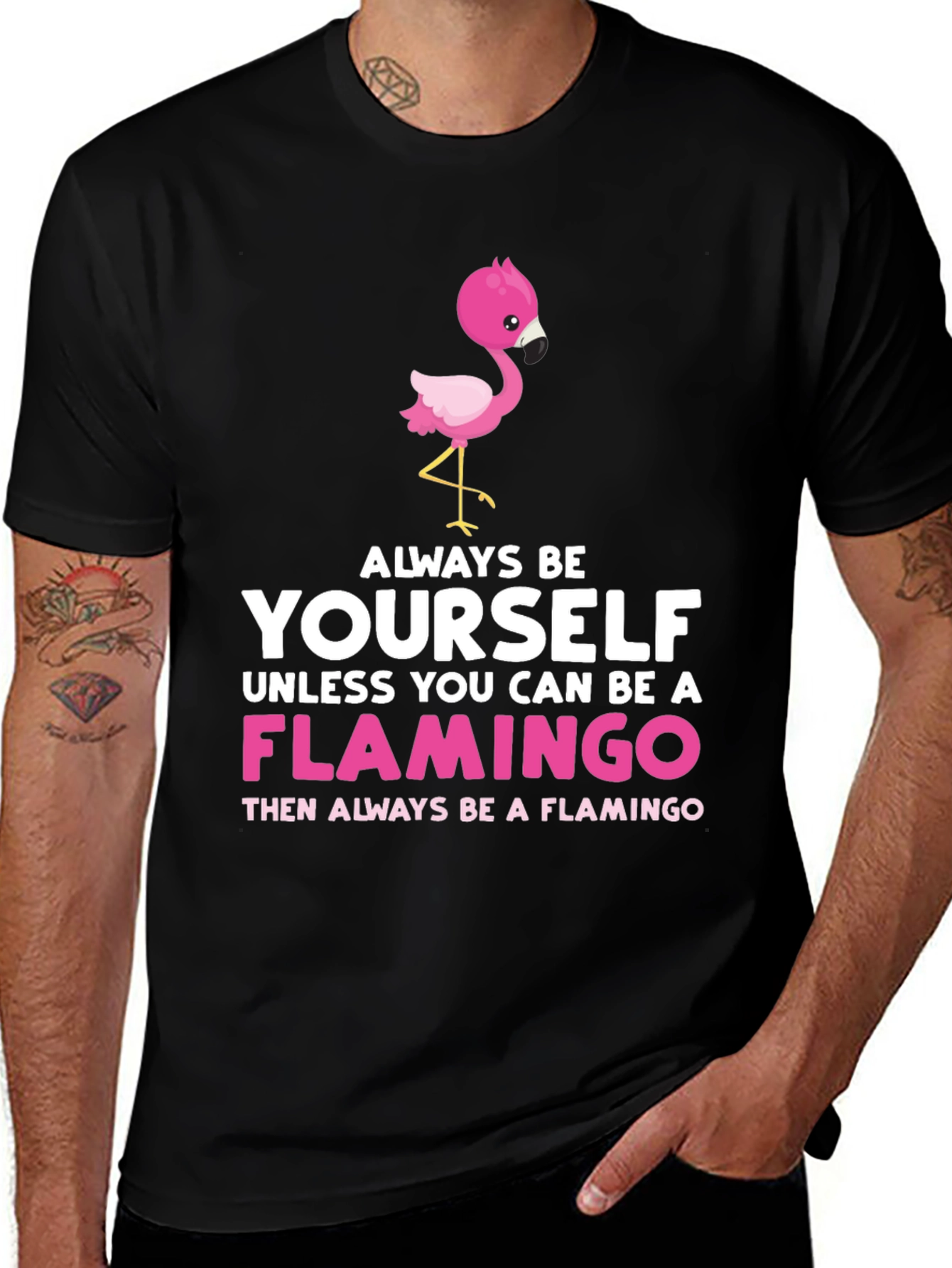 Variant 11 of Be a Flamingo T-Shirt - Funny Graphic Tee