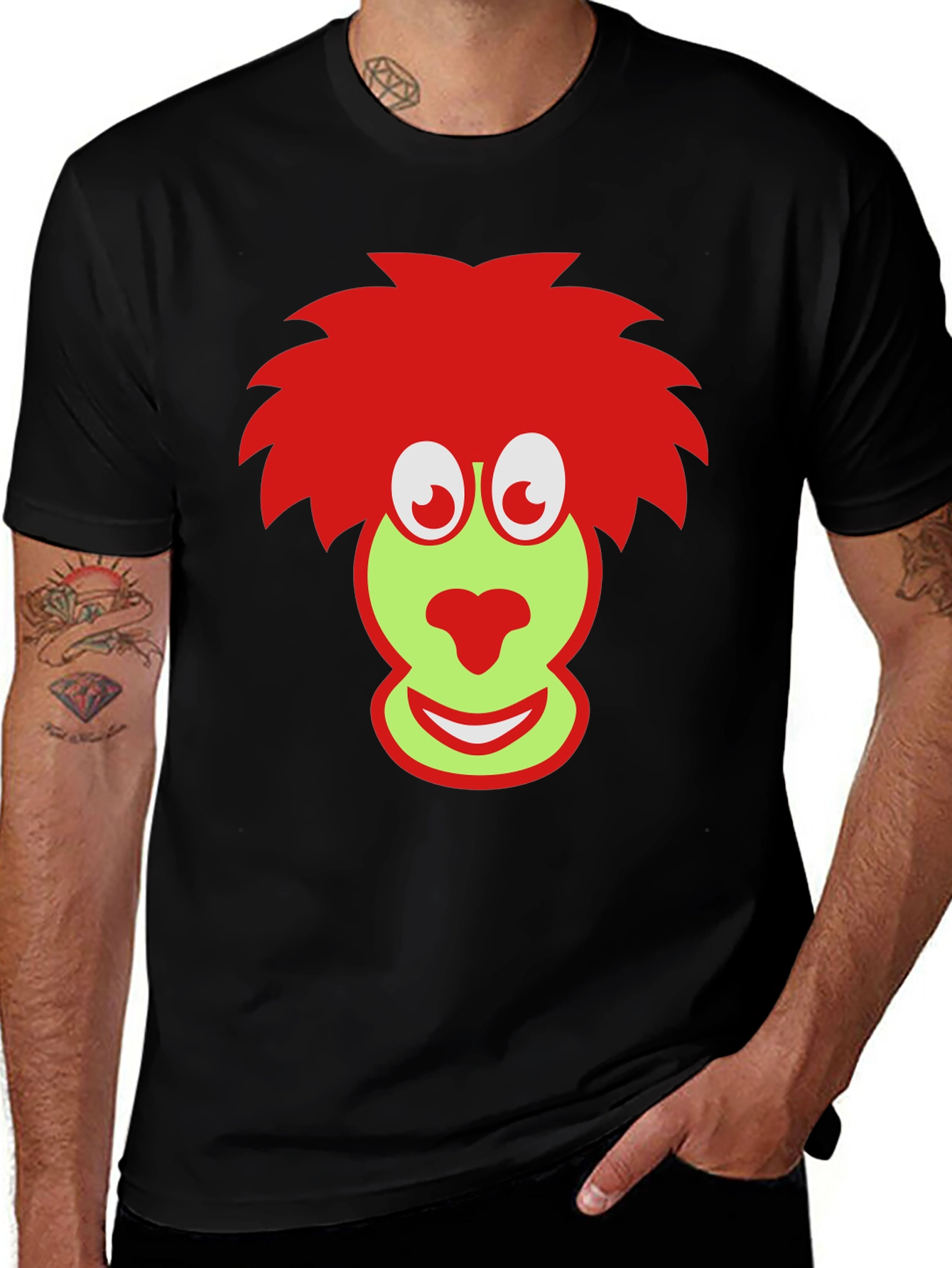 Variant 16 of Funny Cartoon Face Graphic T-Shirt