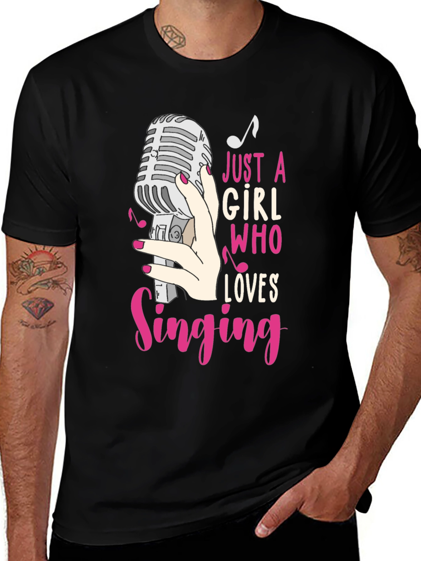 Variant 6 of Just A Girl Who Loves Singing T-Shirt