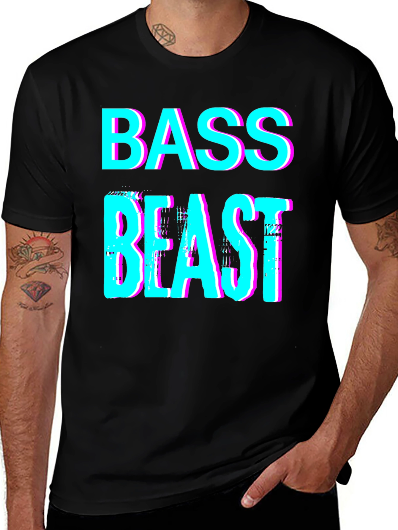 Variant 5 of Bass Beast Graphic Tee - Unique Music Lover Shirt