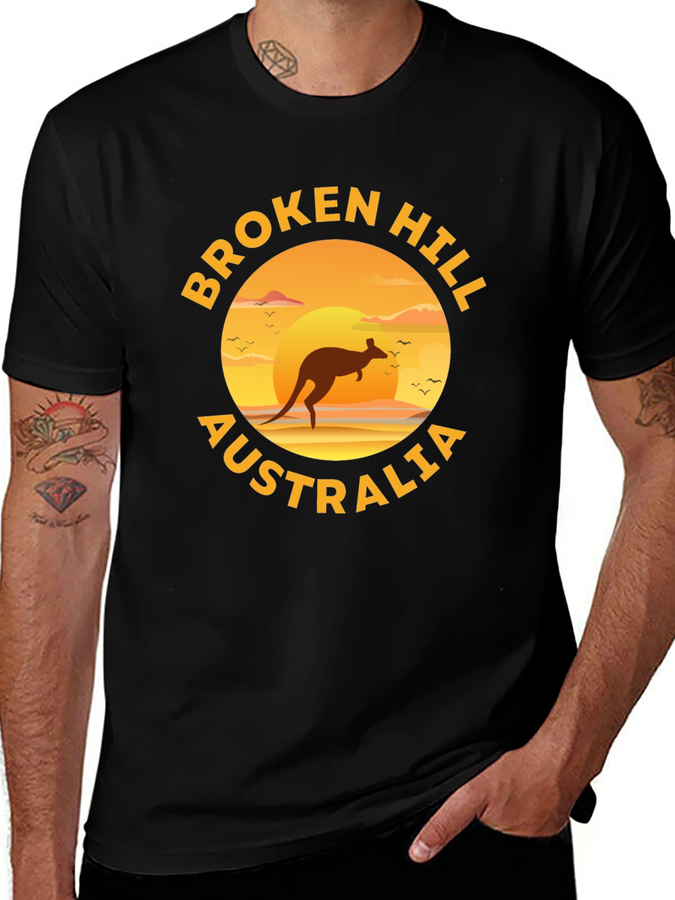 Variant 30 of Broken Hill Australia Kangaroo Graphic T-Shirt