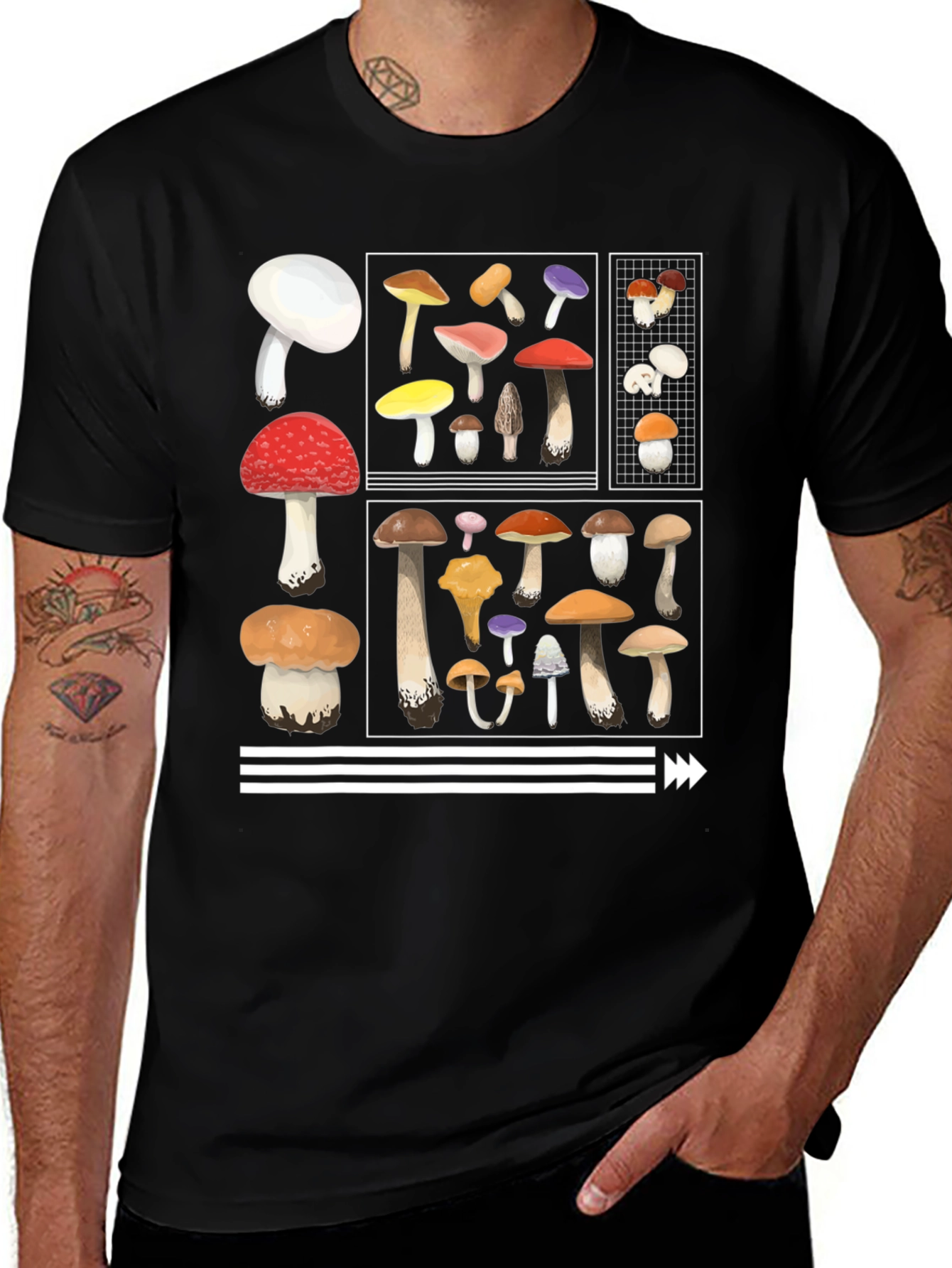 Variant 30 of Mushroom Graphic Tee - Nature Lover's T-Shirt