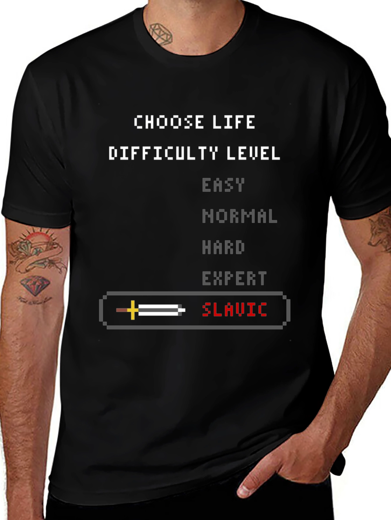 Slavic Difficulty Level Graphic Tee