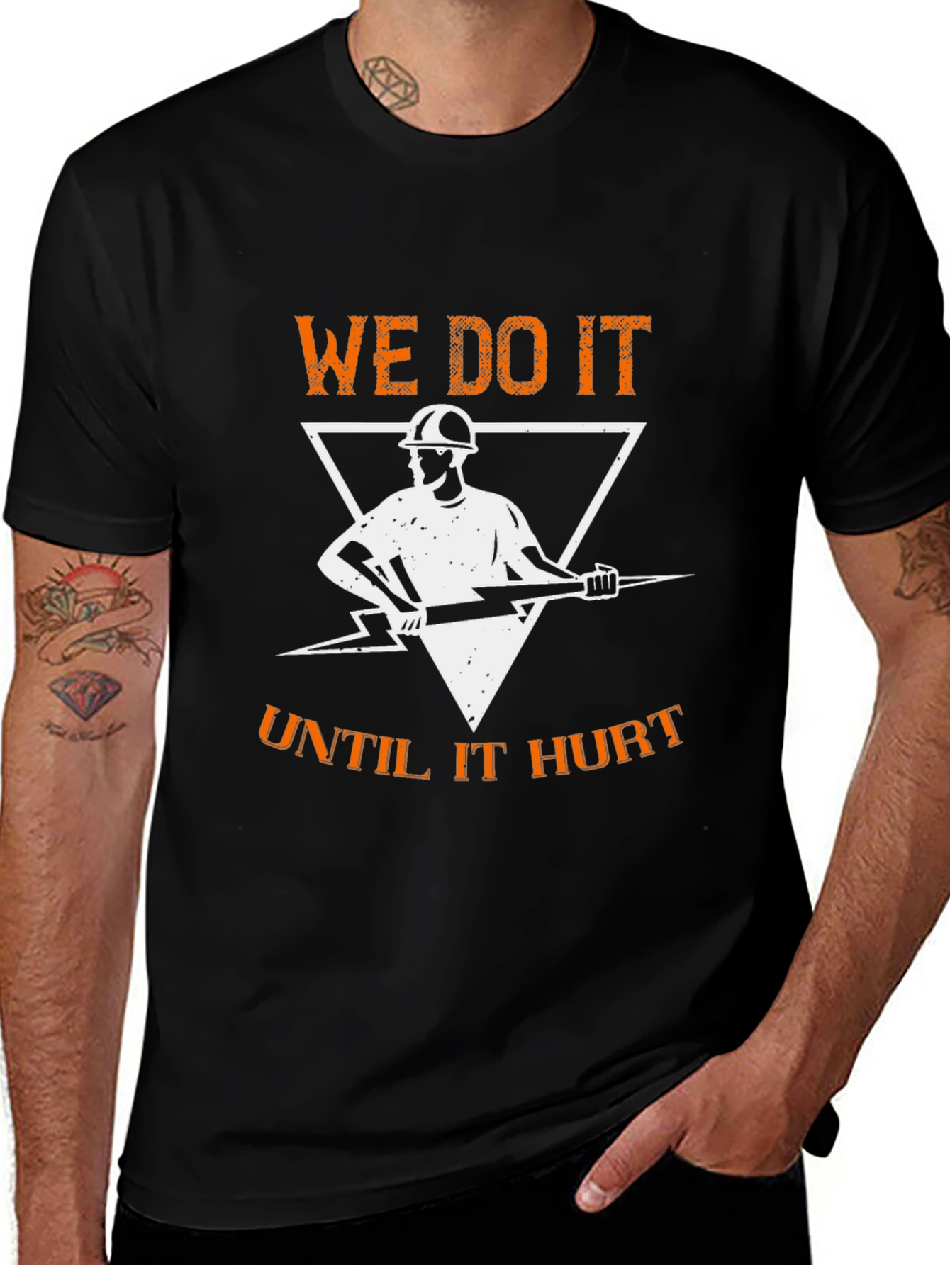 We Do It Until It Hurts Electrician T-Shirt