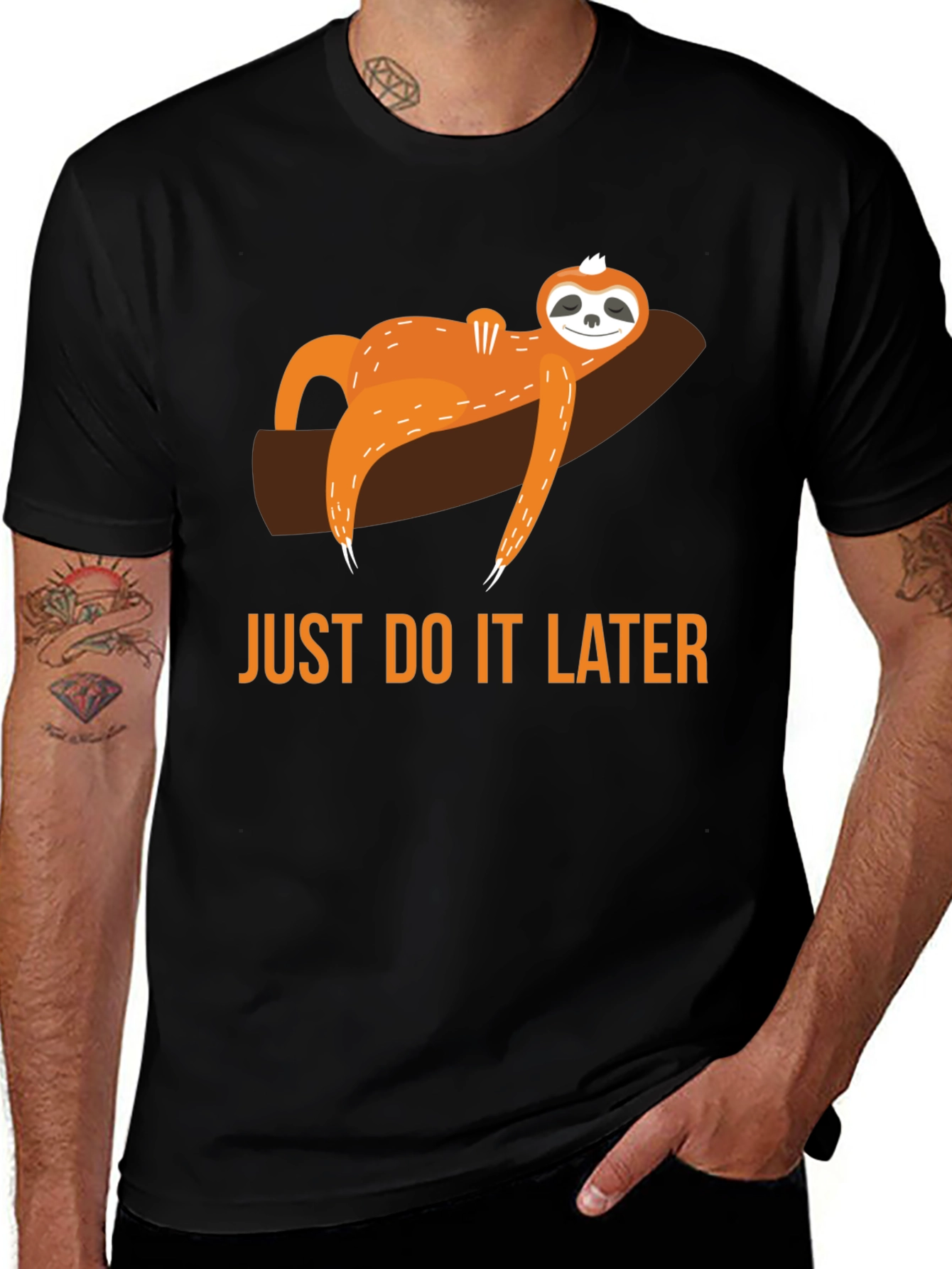 Variant 6 of Just Do It Later Sloth Tee