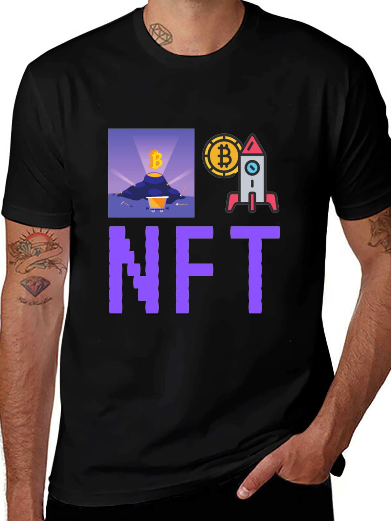 Variant 20 of Crypto NFT T-Shirt - Bitcoin Mining Launch