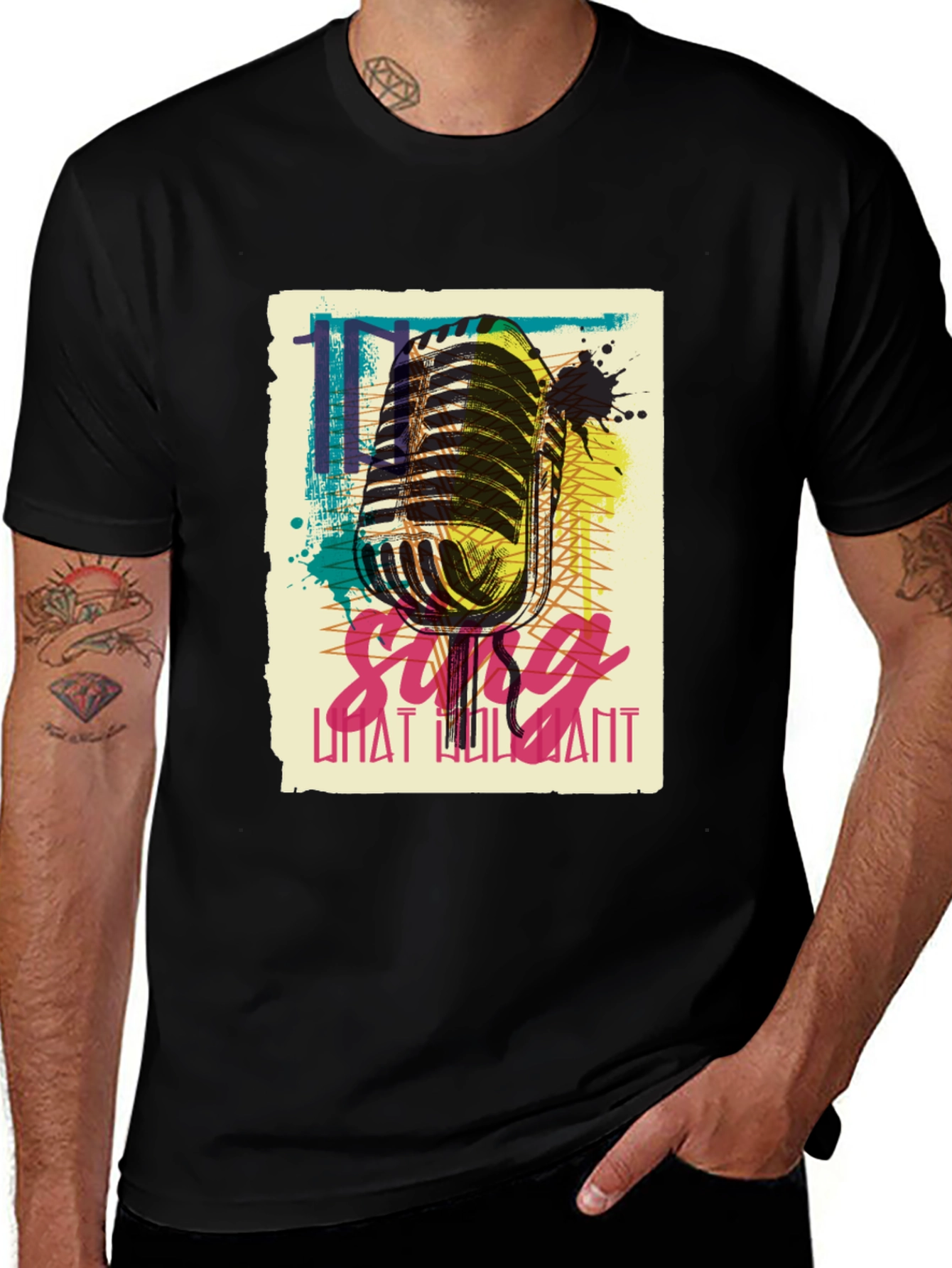Variant 7 of Sing What You Want Graphic T-Shirt