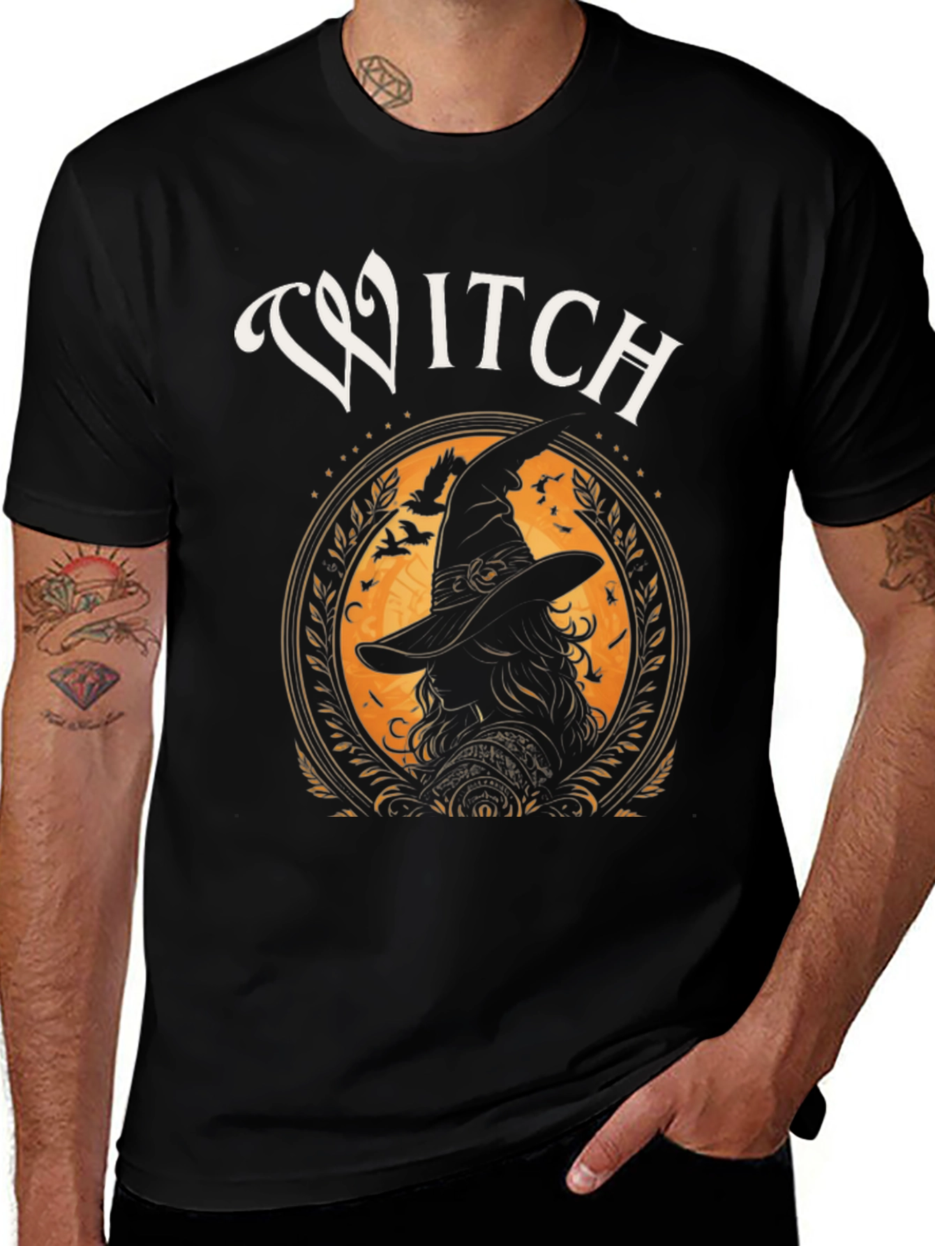 Variant 16 of Witch Graphic T-Shirt - Halloween Apparel