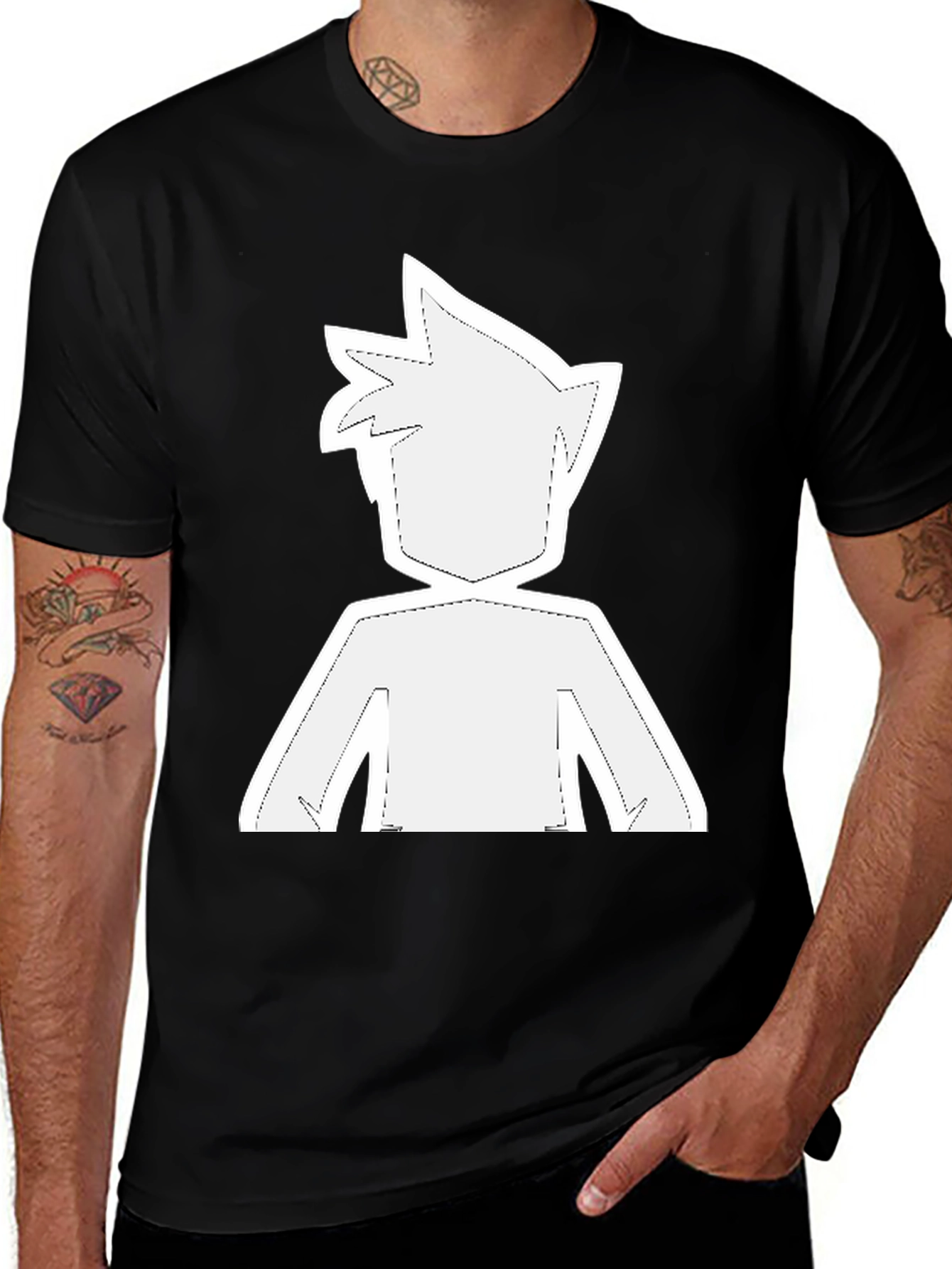 Variant 29 of Modern Graphic Tee - Anime Inspired Silhouette