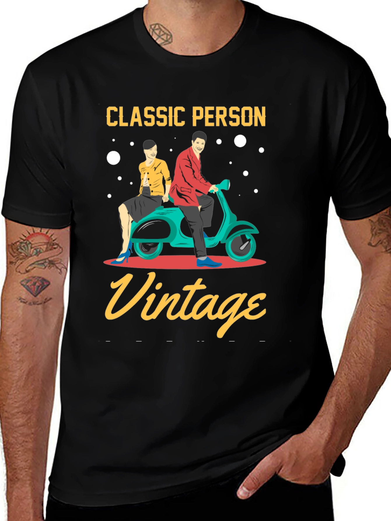 Variant 29 of Classic Person Vintage Graphic T-Shirt