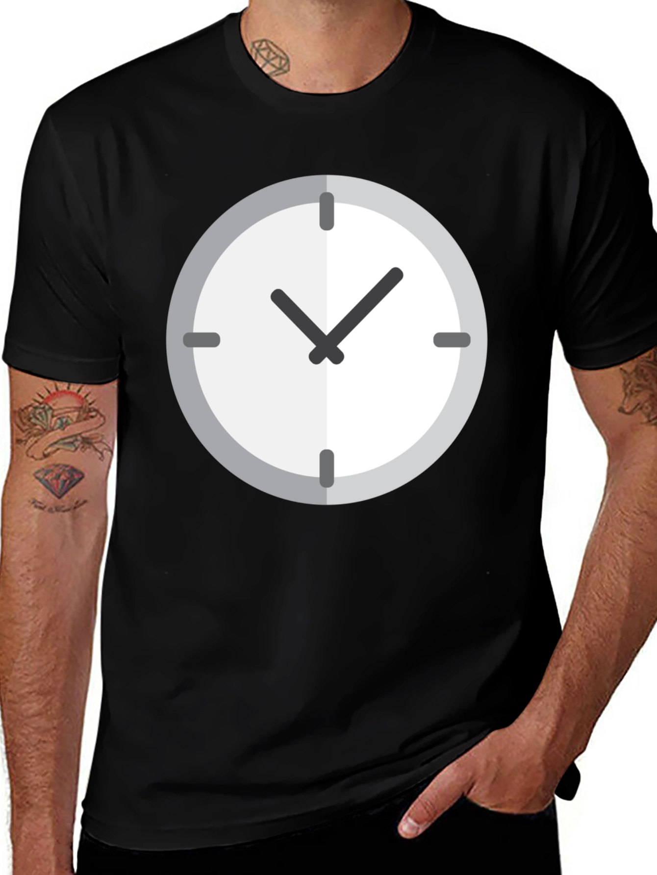 Variant 28 of Time Flies Men's Black Graphic Tee