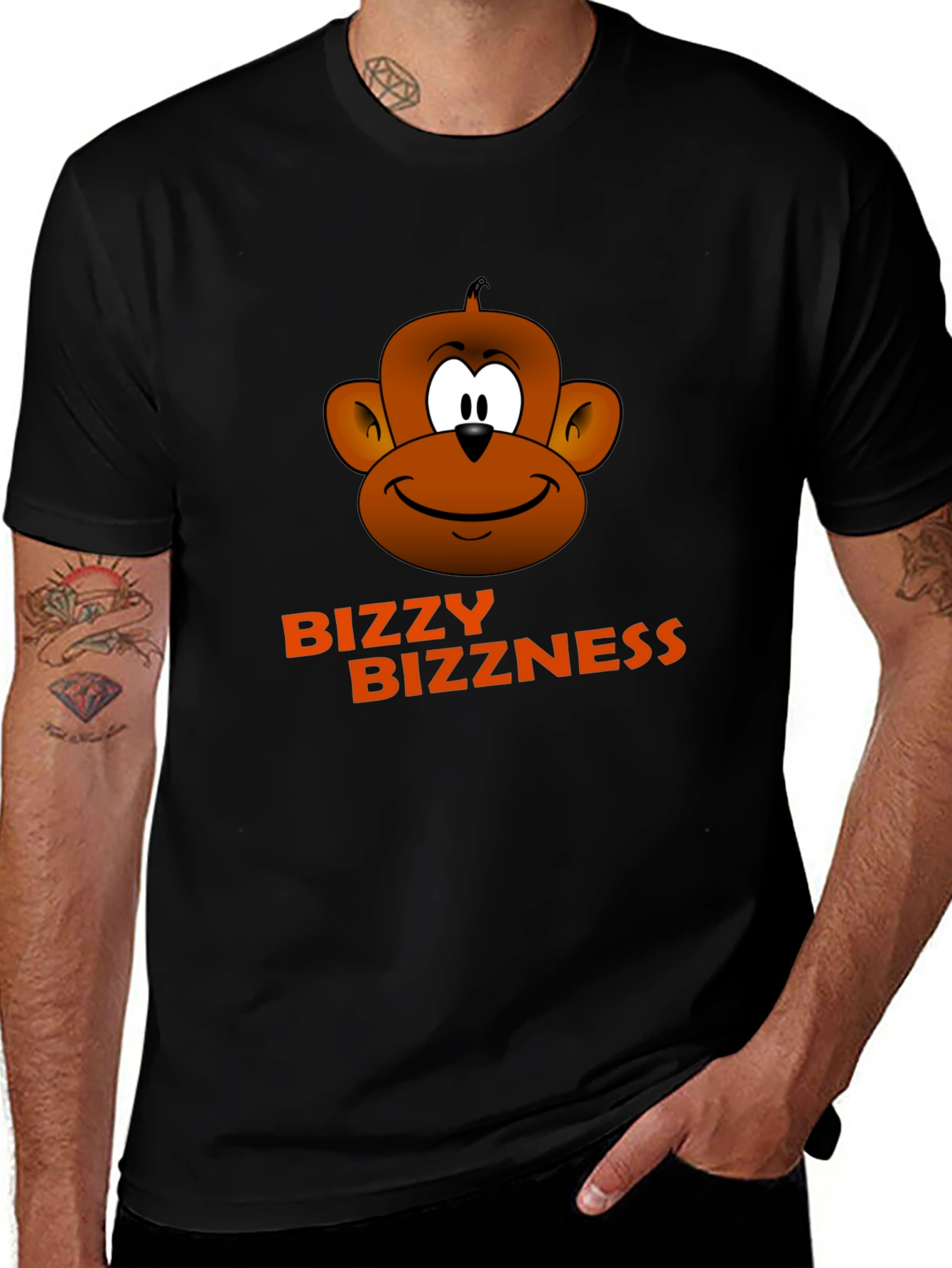 Variant 21 of Bizzy Bizzness Monkey Graphic T-Shirt
