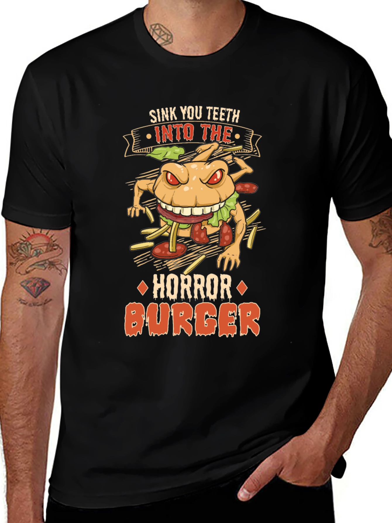 Variant 22 of Horror Burger Graphic T-Shirt