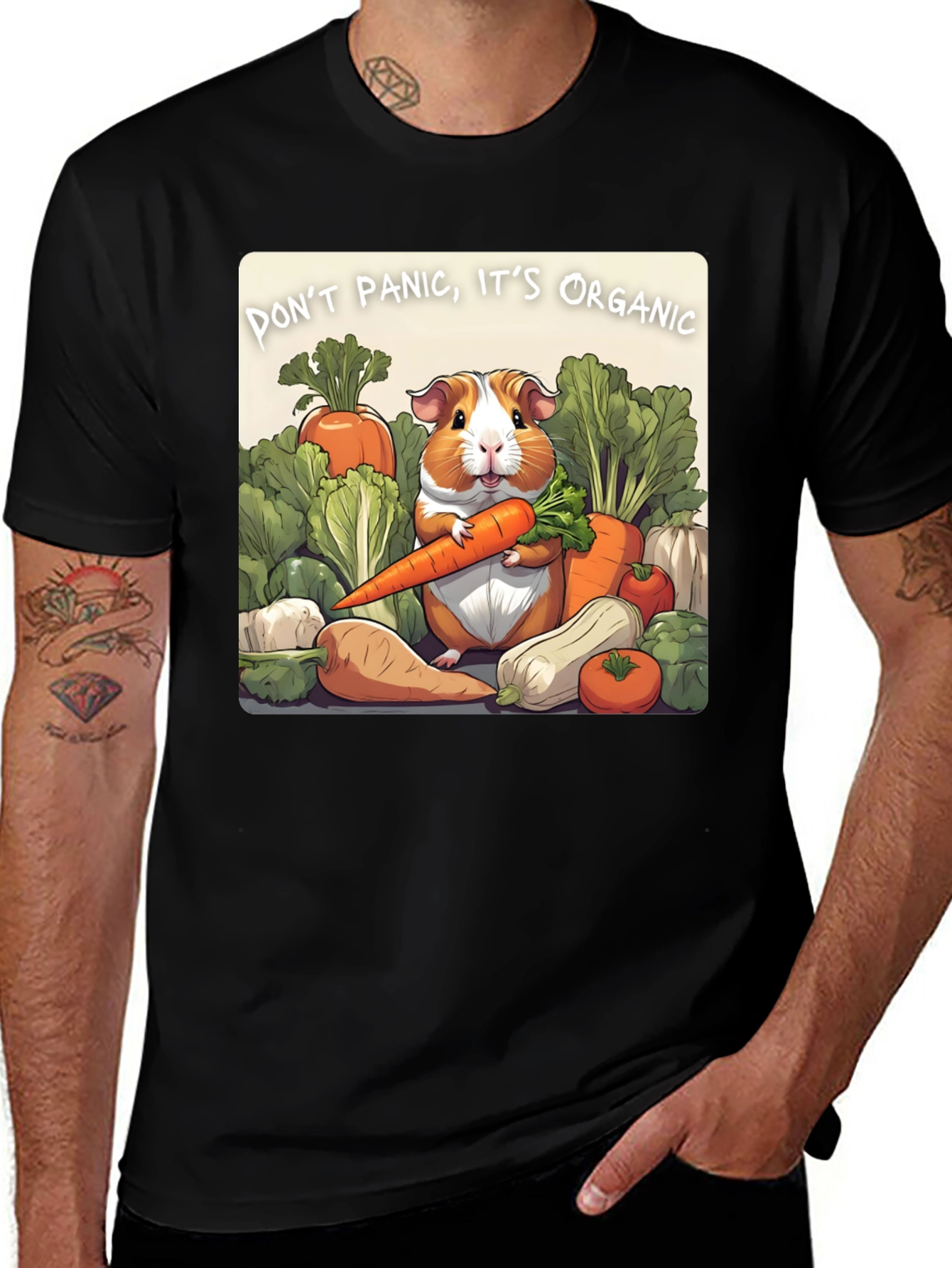 Variant 27 of Organic Guinea Pig Graphic Tee