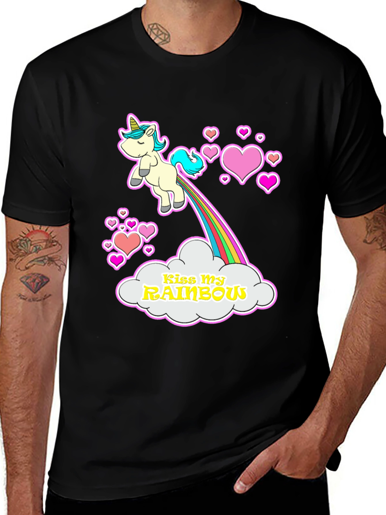 Variant 17 of Unicorn Rainbow T-Shirt