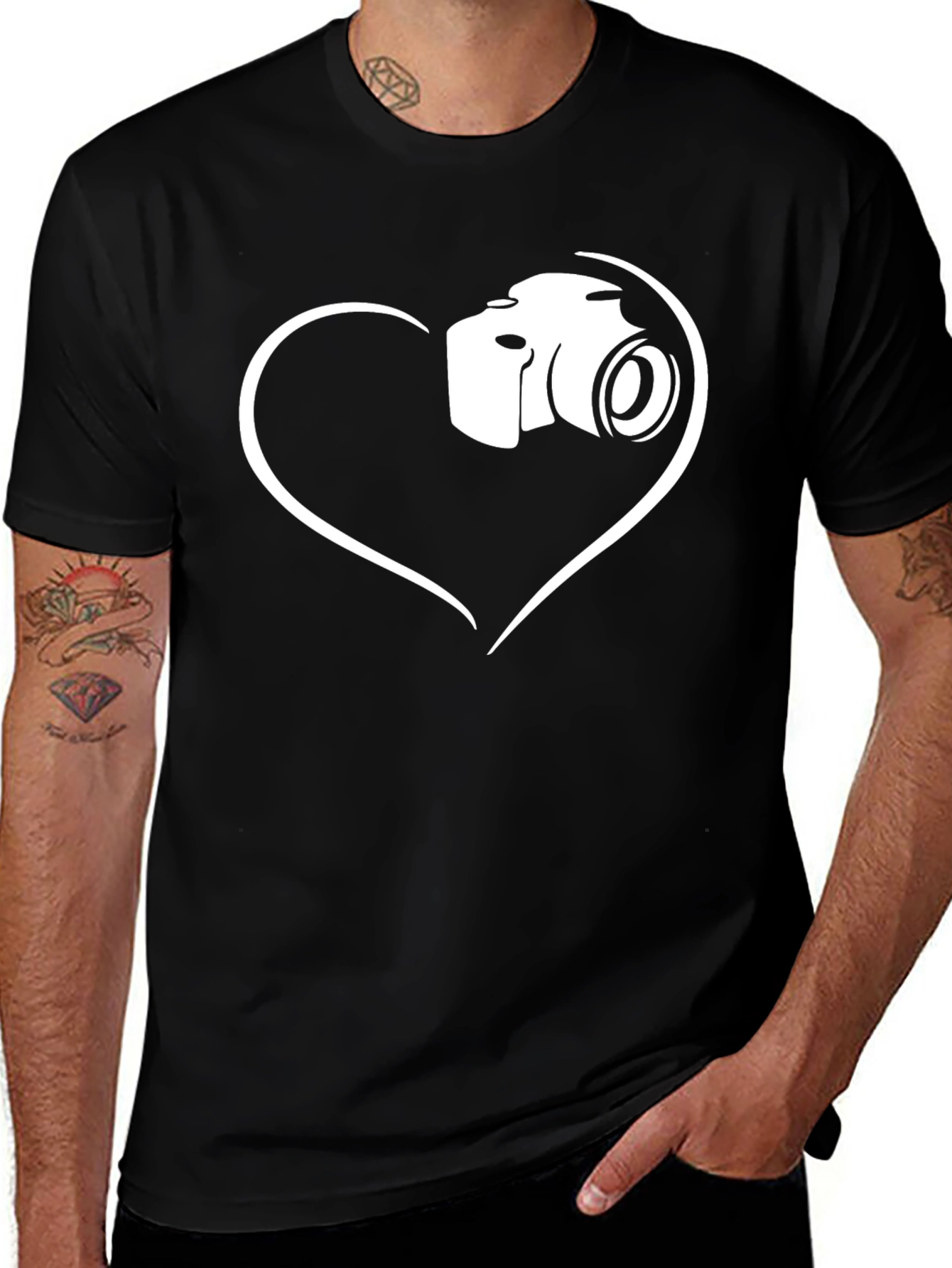 Variant 30 of I Heart Photography Black T-Shirt