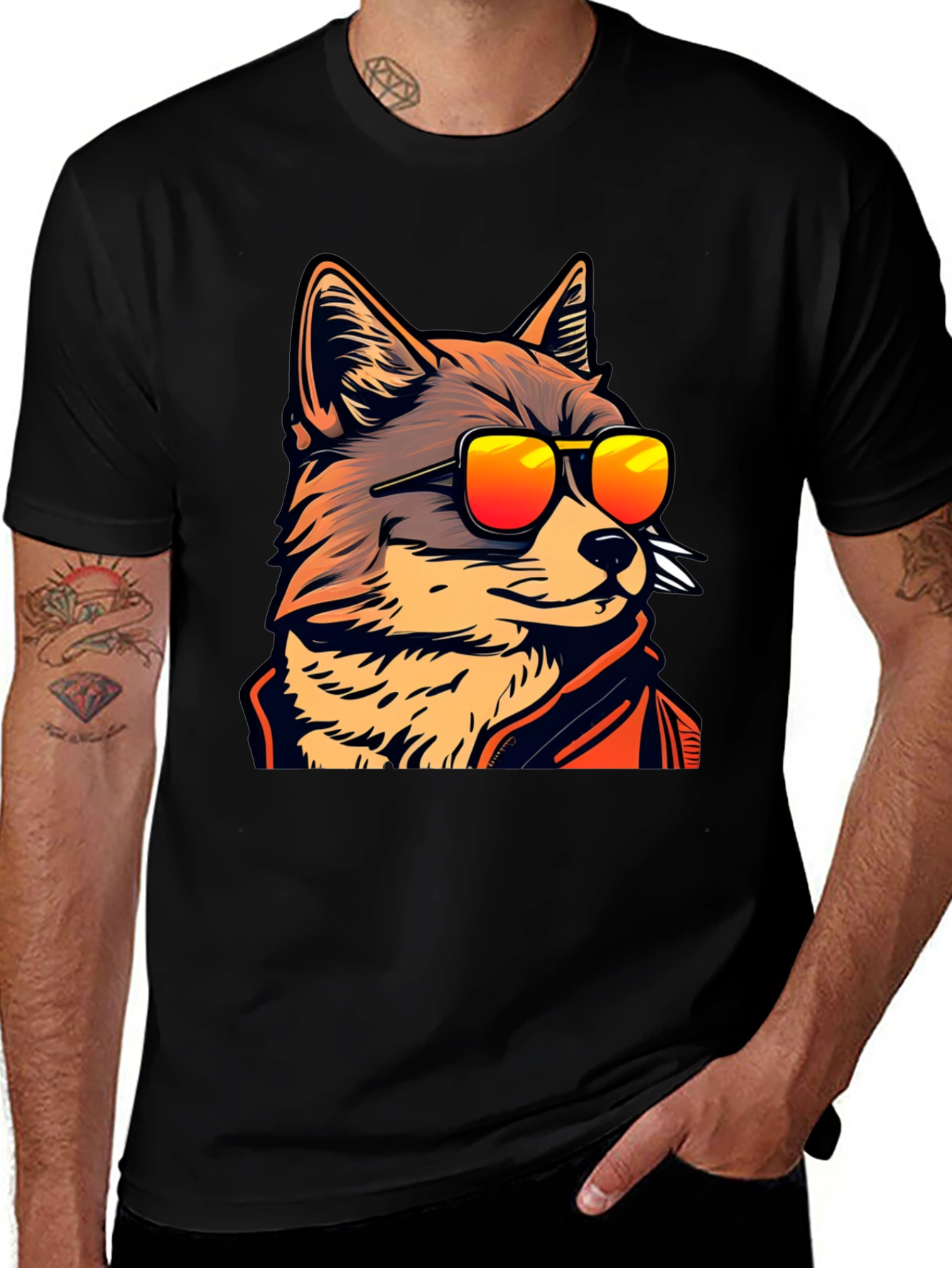 Variant 19 of Cool Fox Graphic Tee - Trendy Streetwear