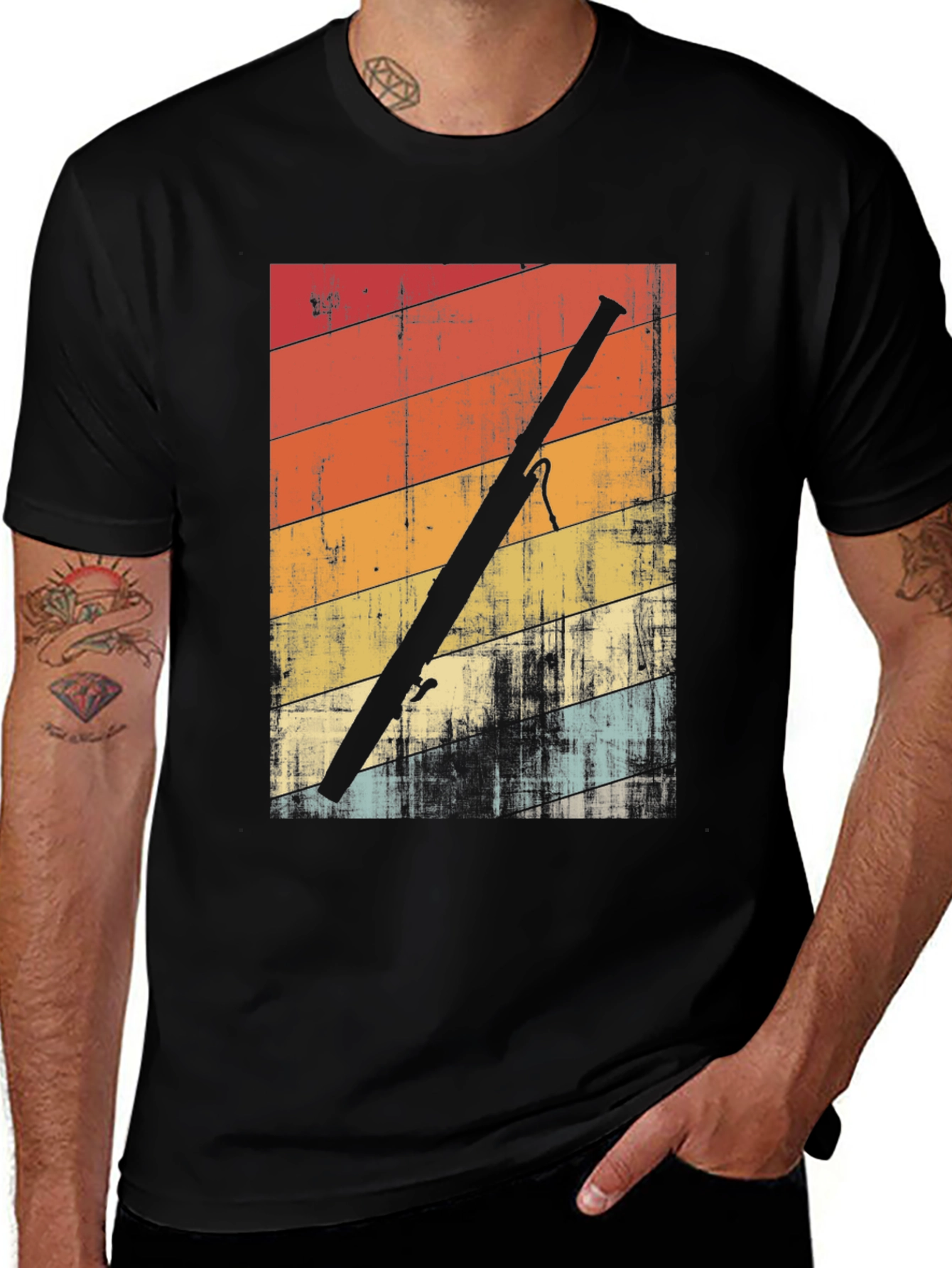 Vintage Bassoon Retro Style T-Shirt