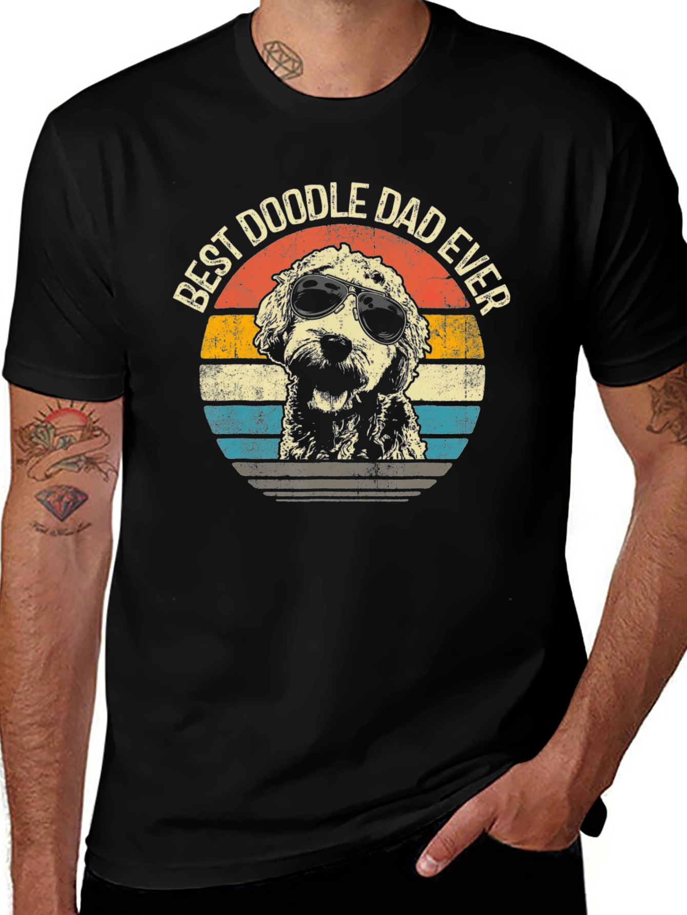 Variant 18 of Best Doodle Dad Ever Graphic Tee