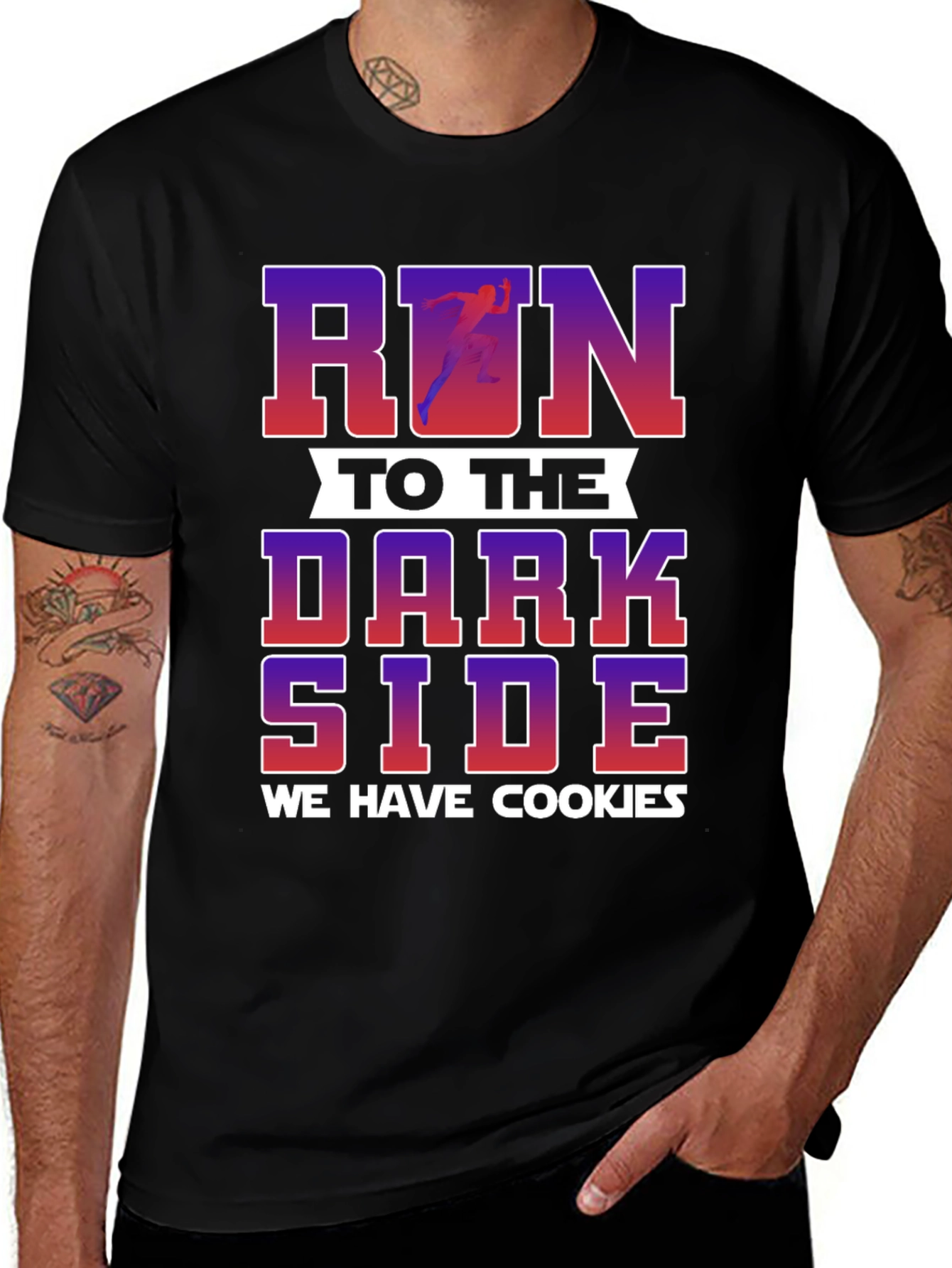 Variant 18 of Run to the Dark Side We Have Cookies Graphic T-Shirt