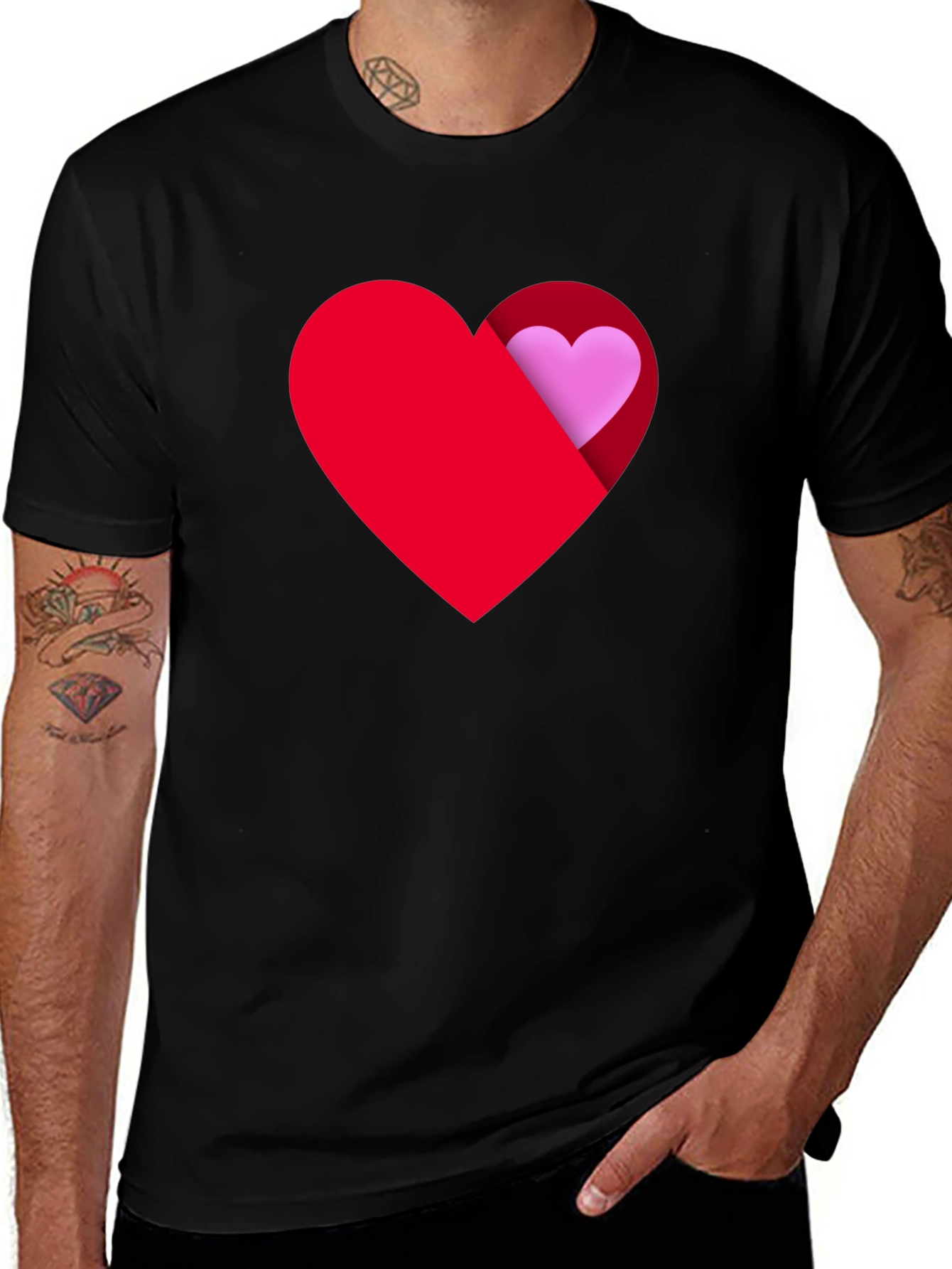 Variant 15 of Heart Within Heart Graphic T-Shirt