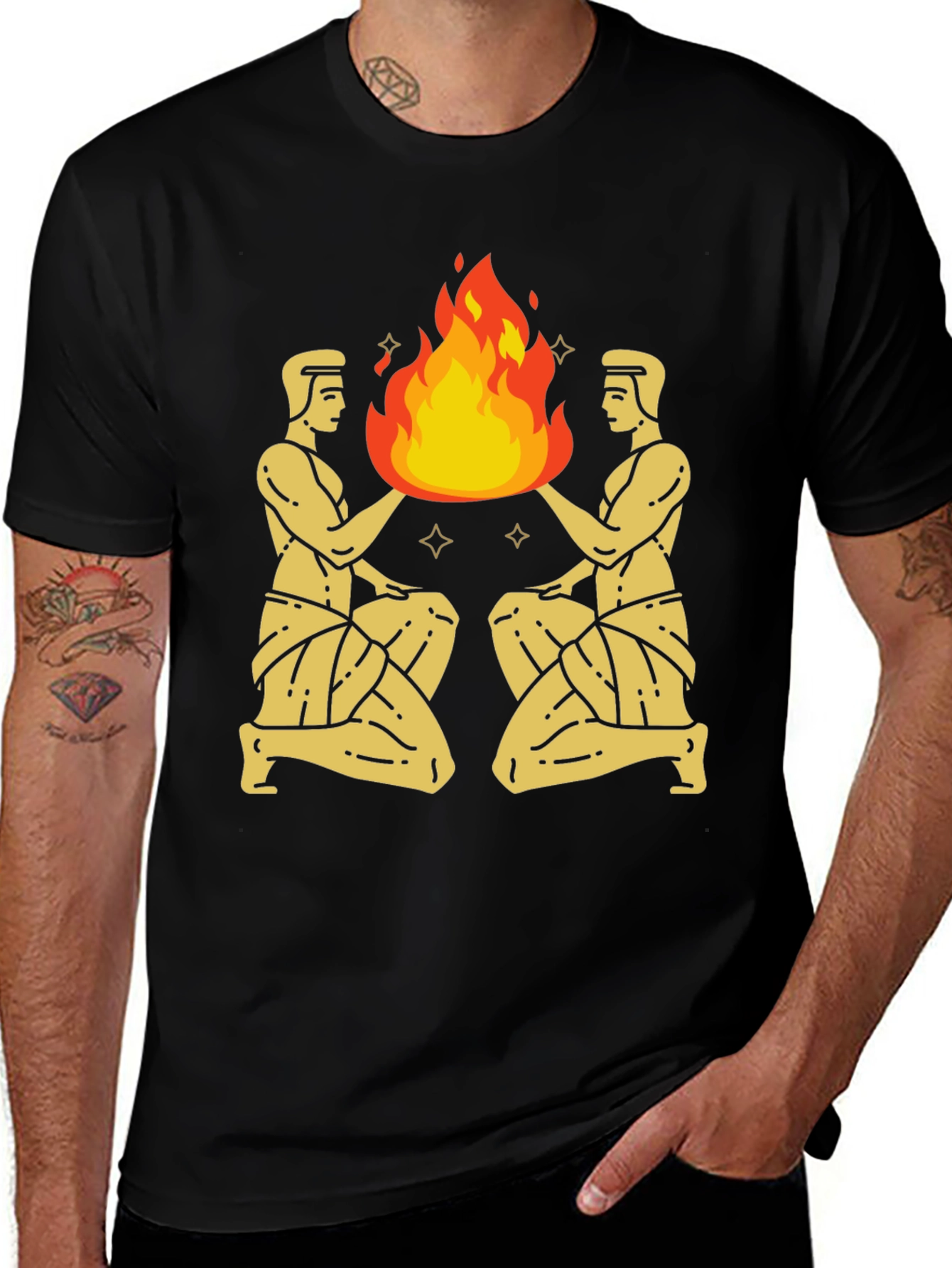 Gemini Fire Graphic Tee