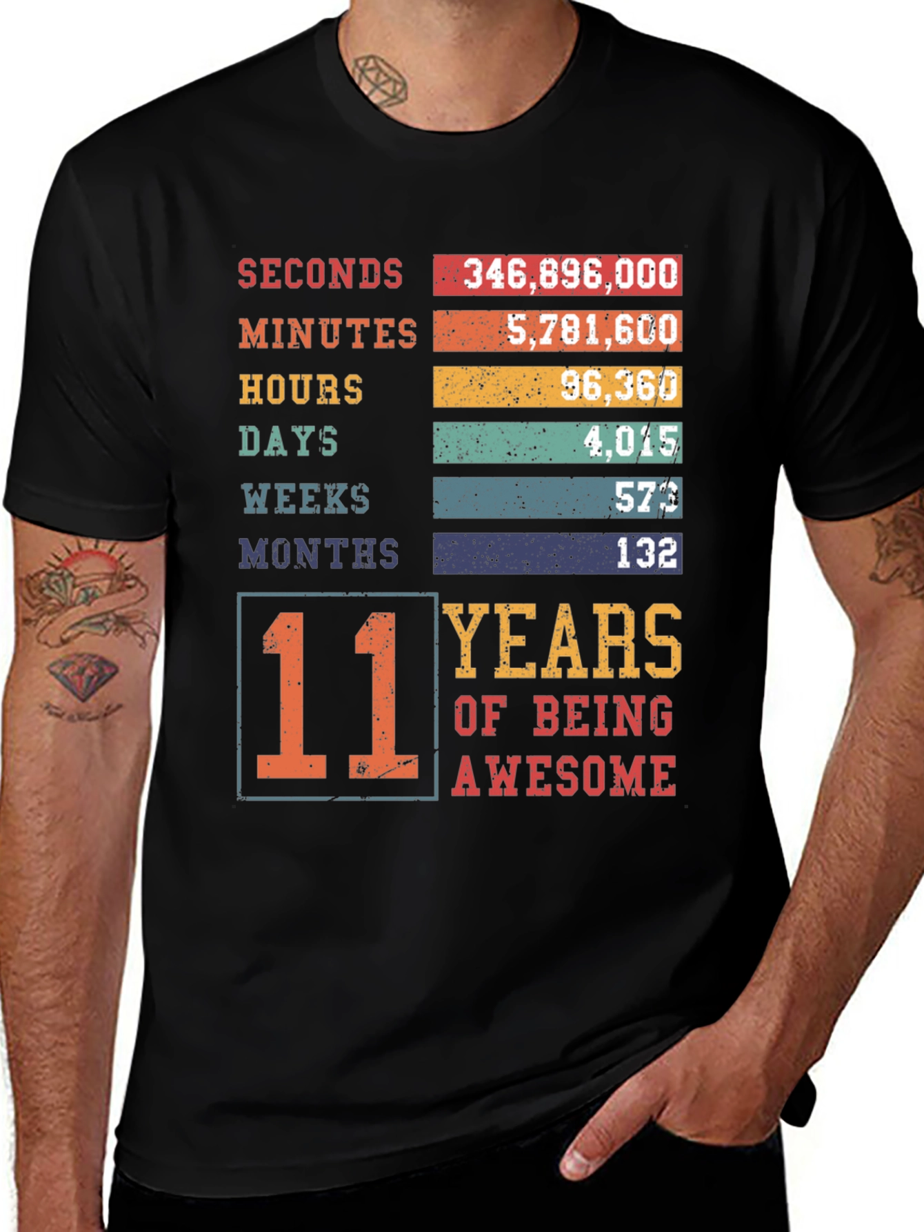 Variant 14 of 11 Years of Being Awesome T-Shirt