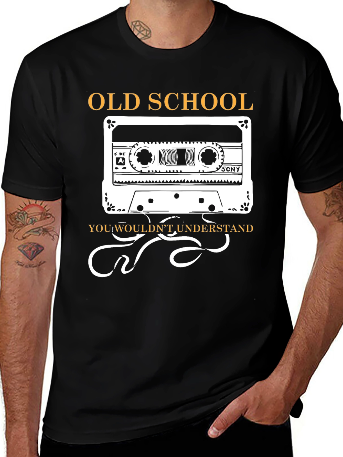 Variant 7 of Old School Cassette Tape T-Shirt