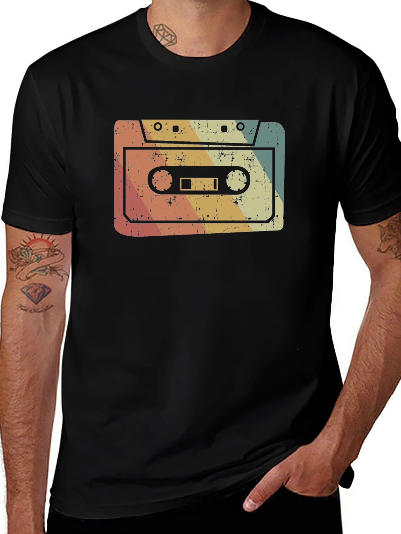 Variant 9 of Retro Cassette Tape Graphic Tee