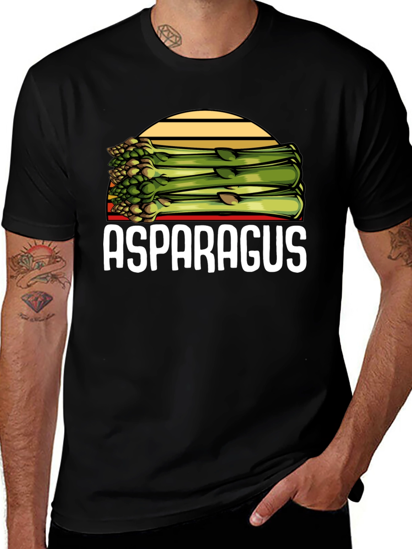 Variant 12 of Asparagus Graphic Tee - Funny Foodie T-Shirt