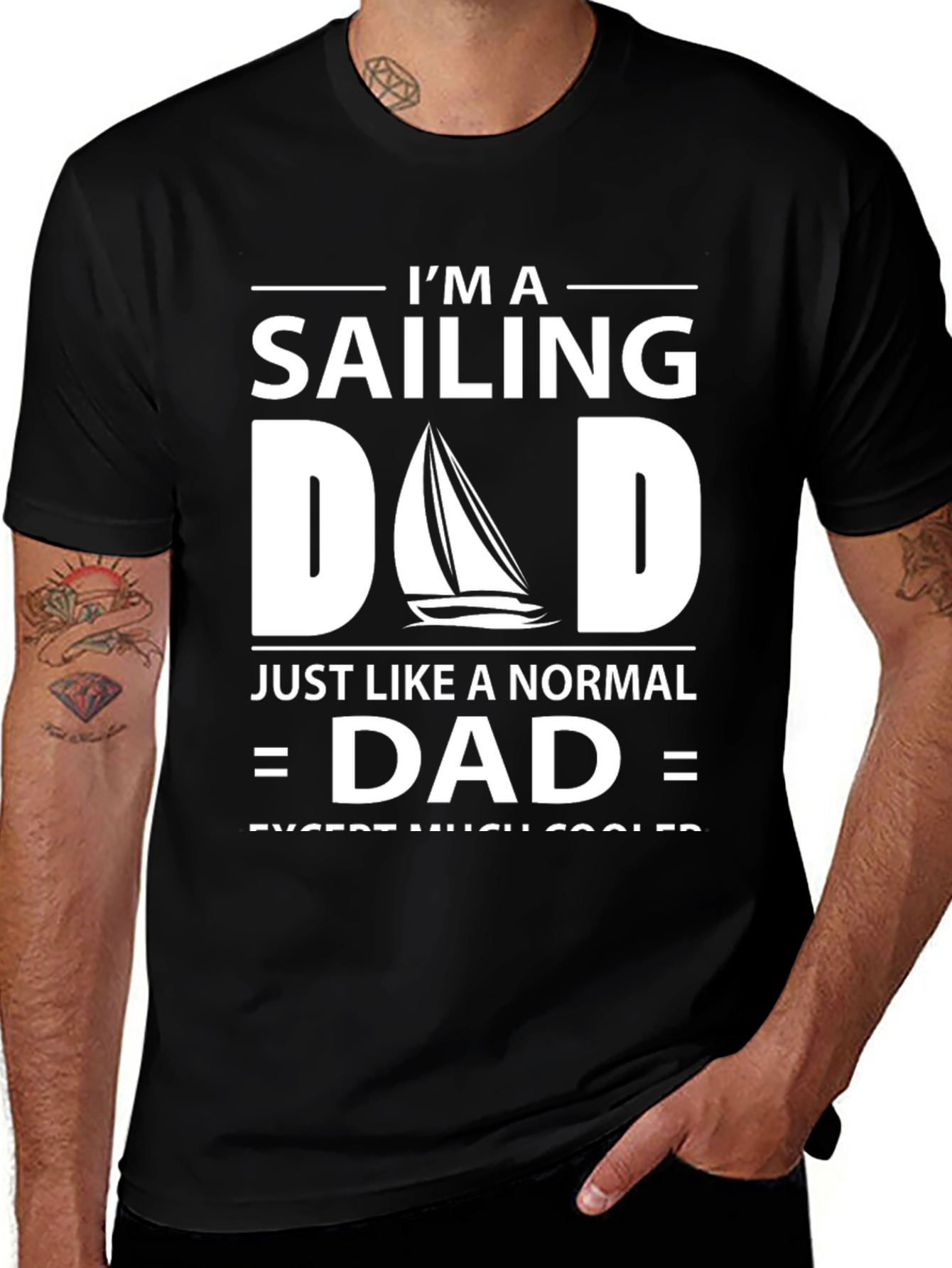 Variant 4 of Sailing Dad T-Shirt - Cool Father's Day Gift!