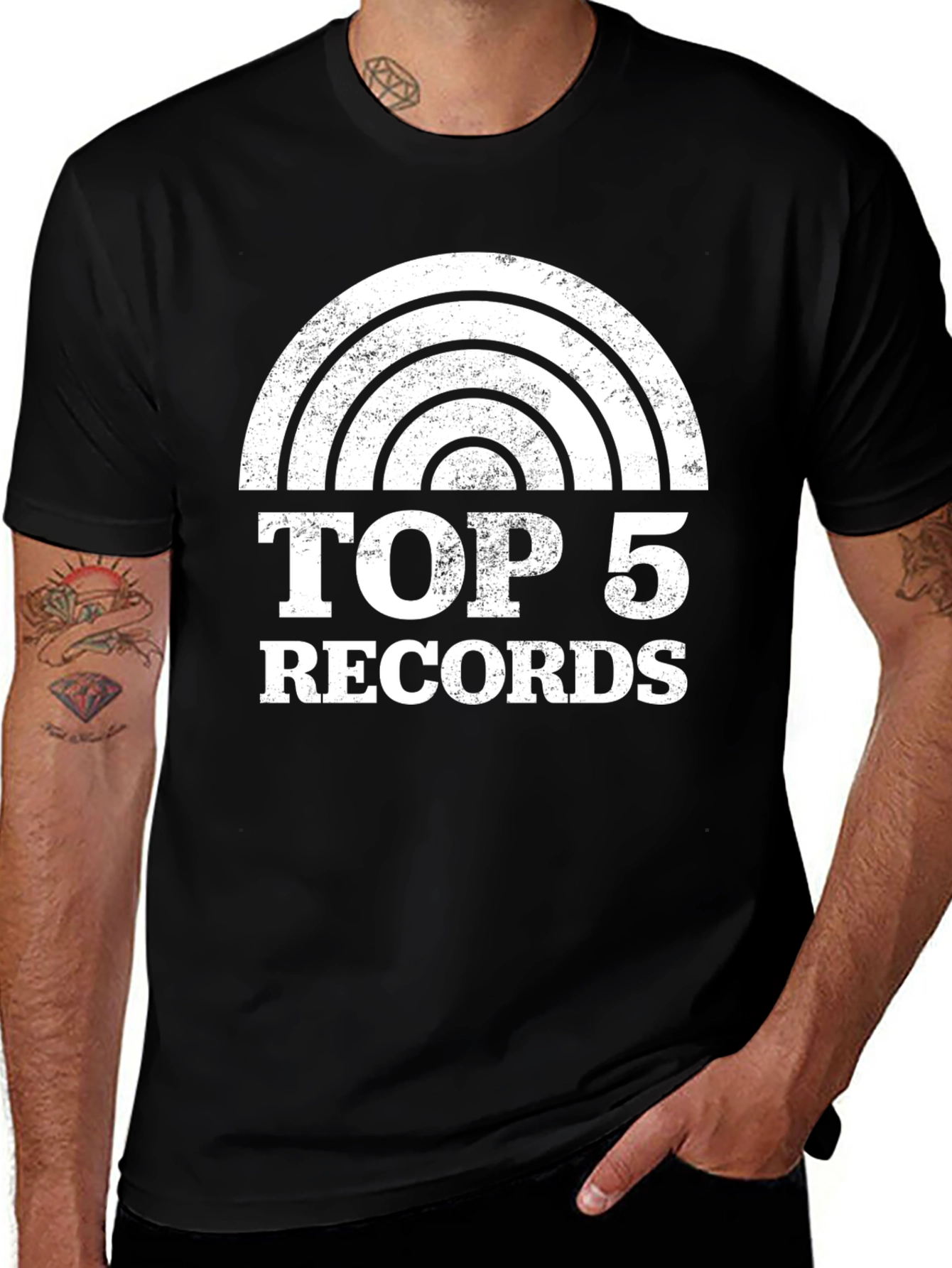 Variant 9 of Top 5 Records Graphic T-Shirt