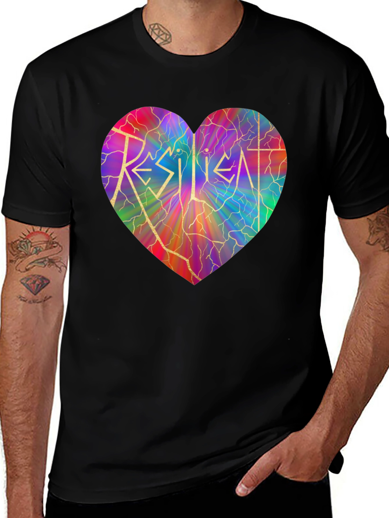Variant 15 of Resilient Heart Graphic T-Shirt - Stylish & Meaningful