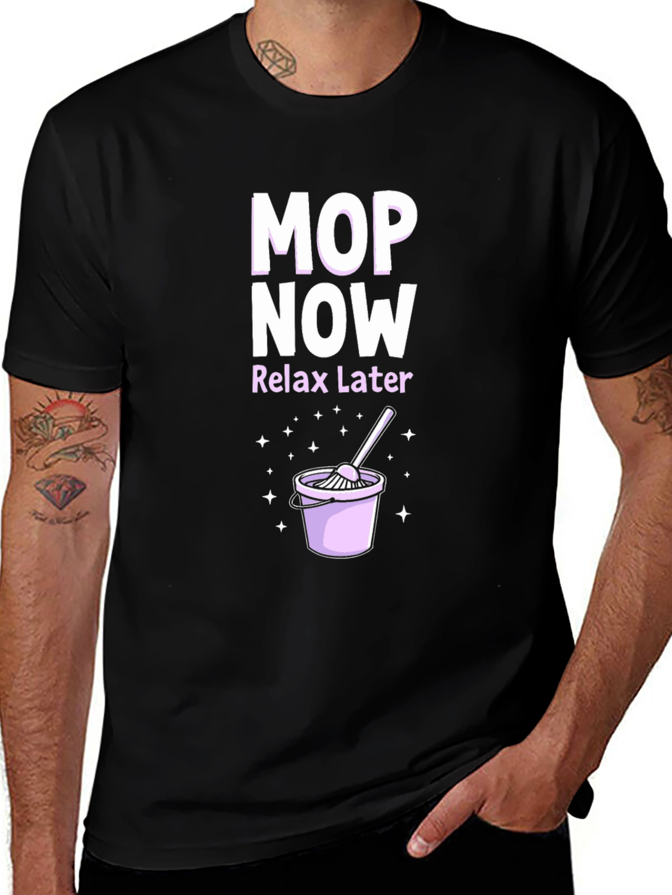Variant 23 of Mop Now Relax Later T-Shirt