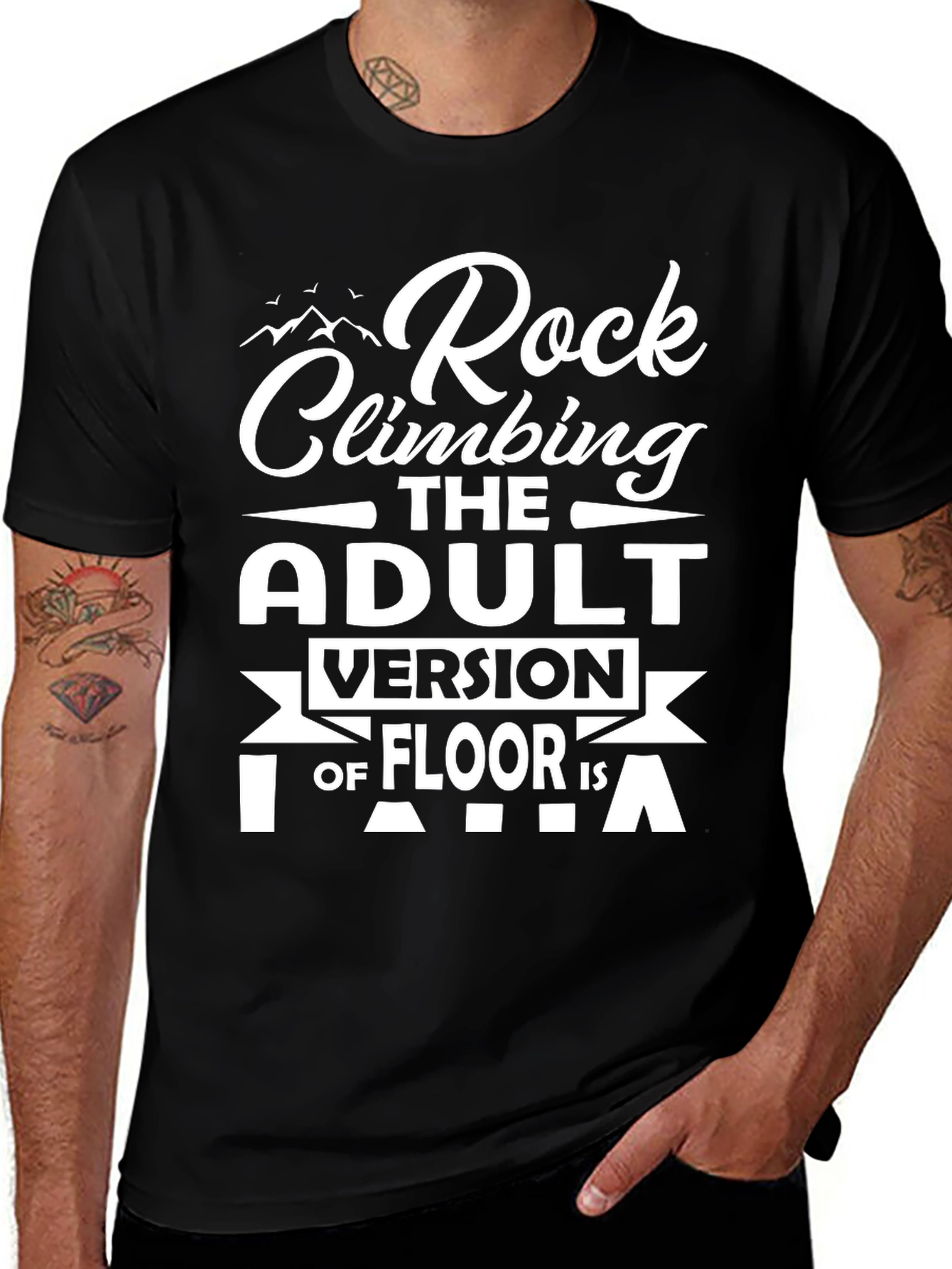 Variant 27 of Rock Climbing Adult Version T-Shirt