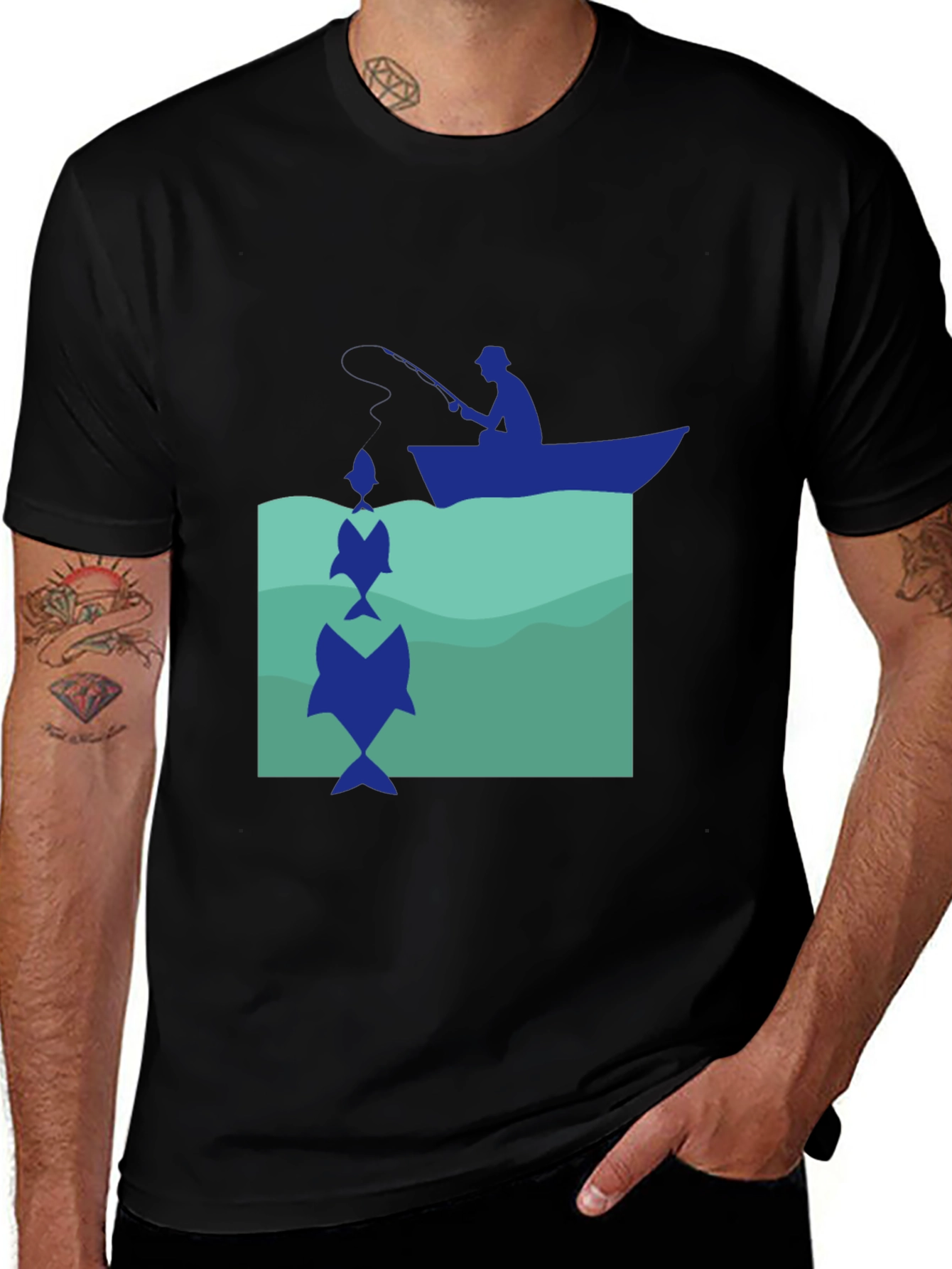 Variant 14 of Fishing Graphic T-Shirt