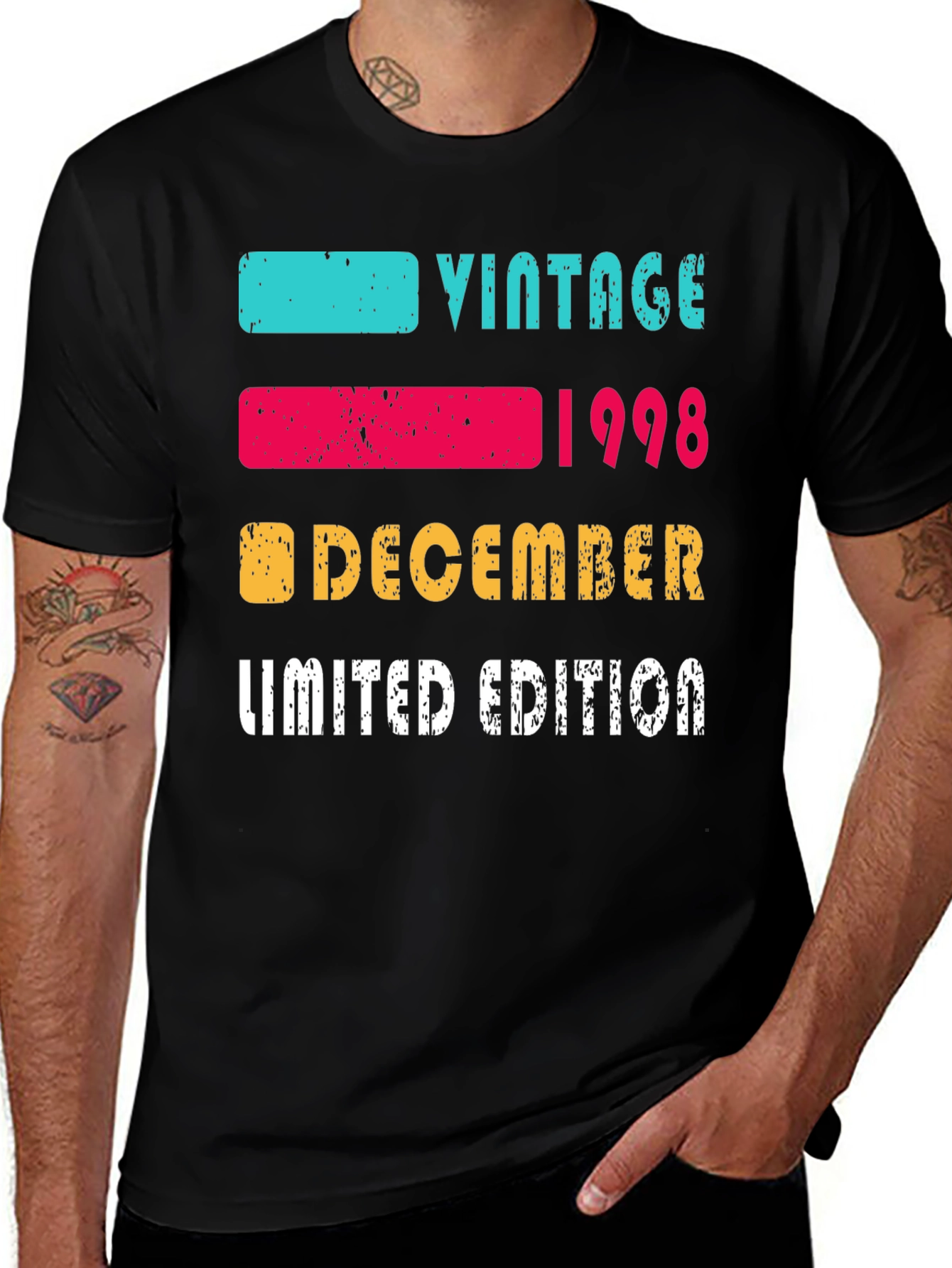 Variant 10 of Vintage 1998 December Limited Edition Graphic T-Shirt
