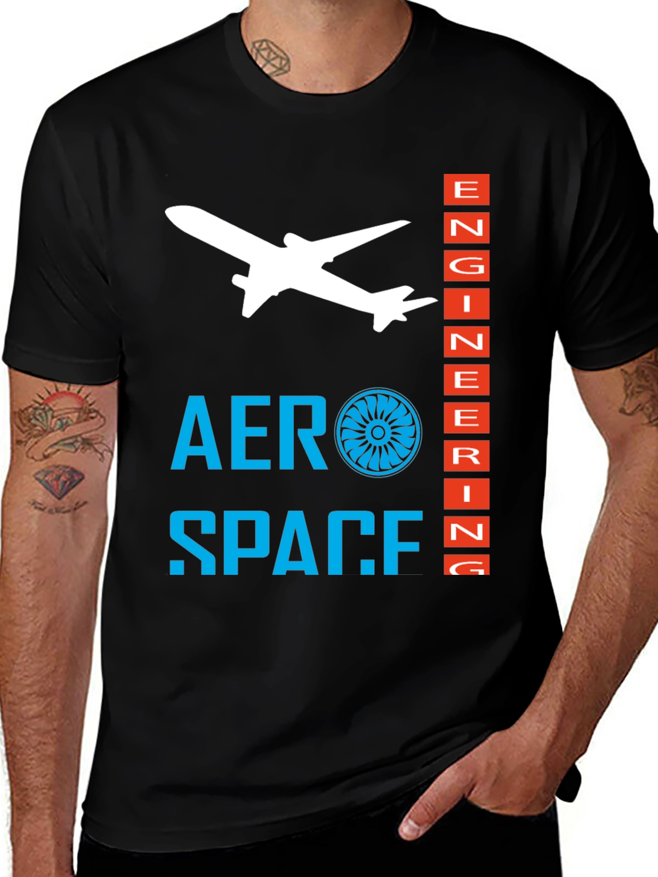 Variant 16 of Aerospace Engineering T-Shirt - Airplane Design