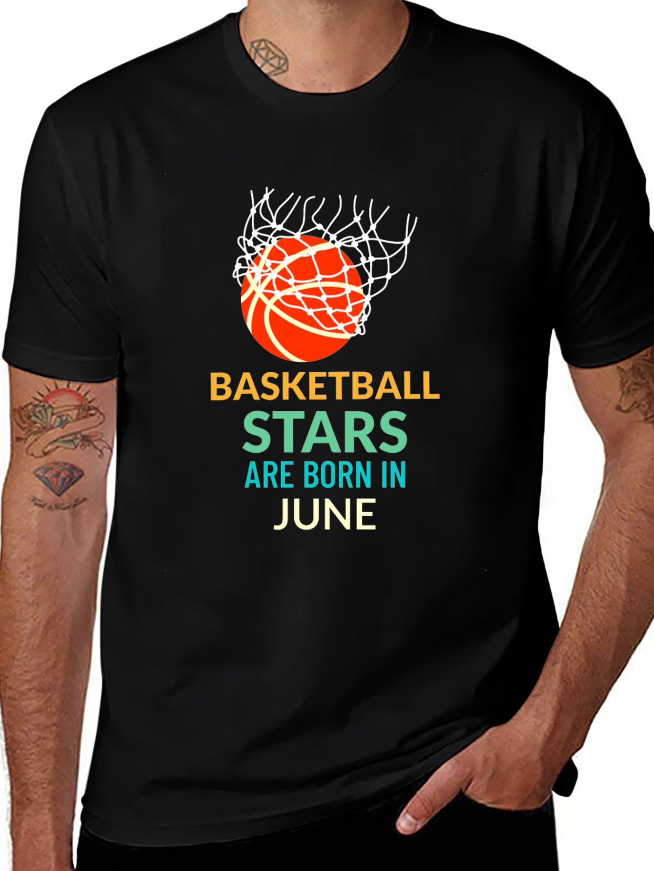 Variant 23 of Basketball Stars Born in June Graphic T-Shirt