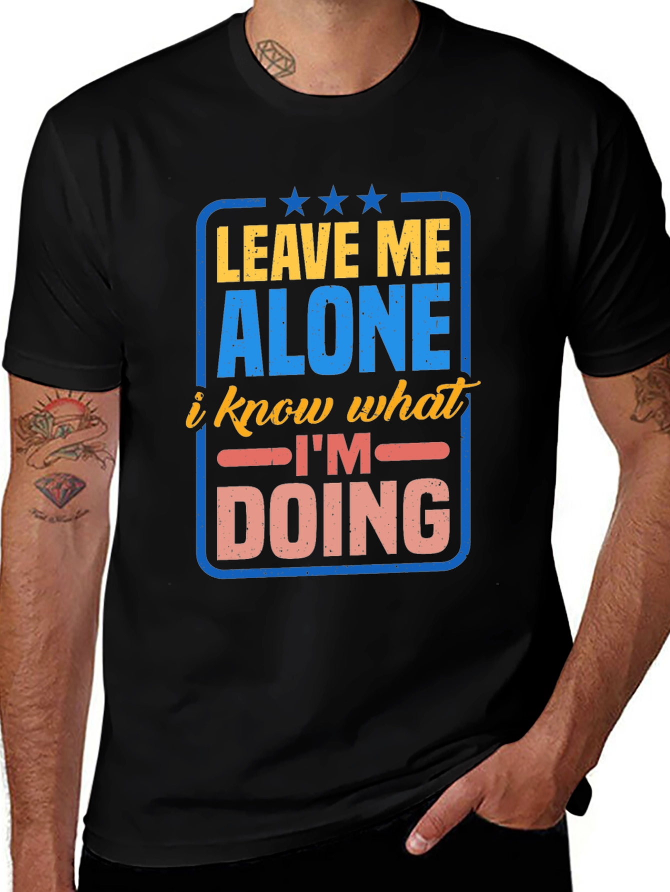 Variant 8 of Leave Me Alone Graphic T-Shirt - Funny Slogan Tee