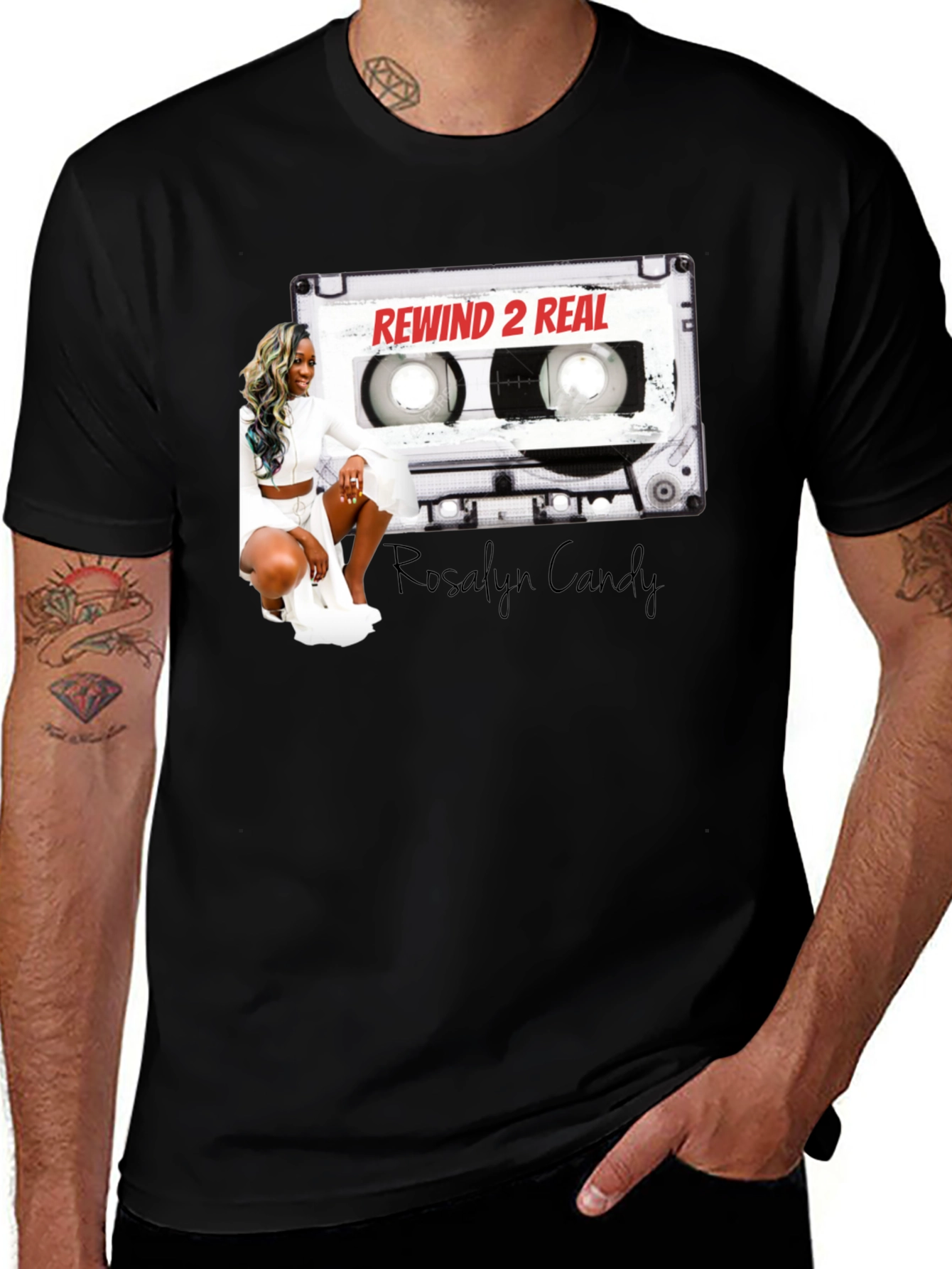 Variant 21 of Rewind 2 Real Graphic T-Shirt