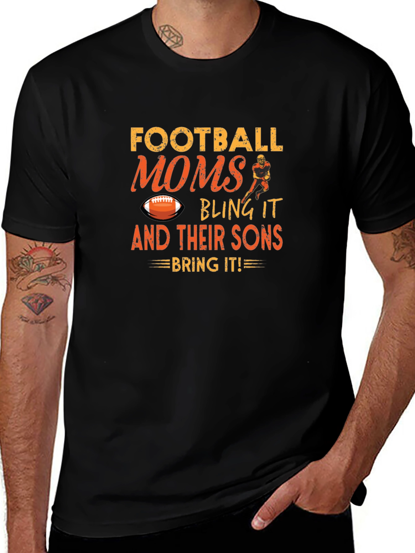 Football Moms T-Shirt: Bling It and Their Sons Bring It!