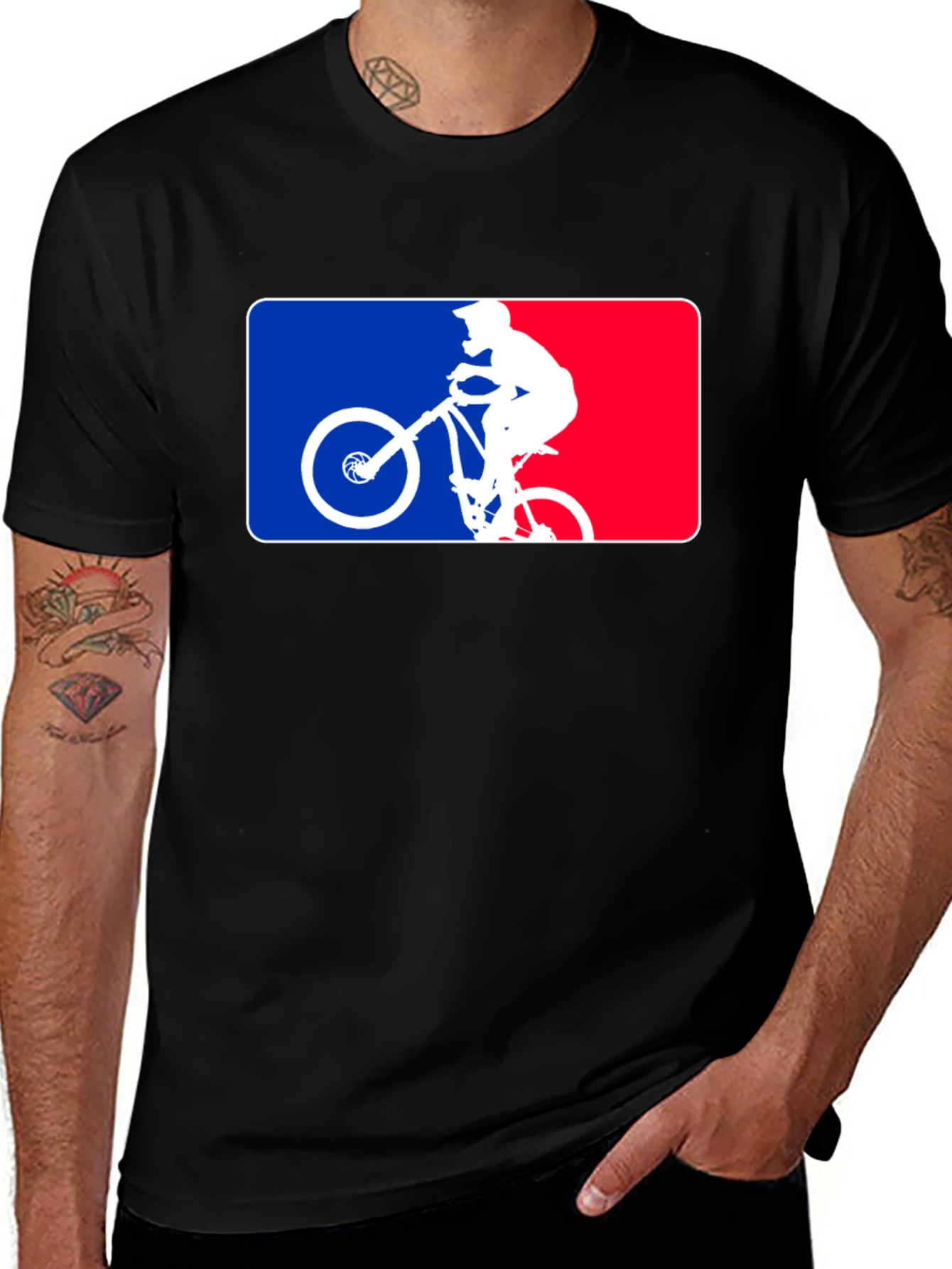 Variant 11 of Mountain Bike Silhouette Graphic Tee