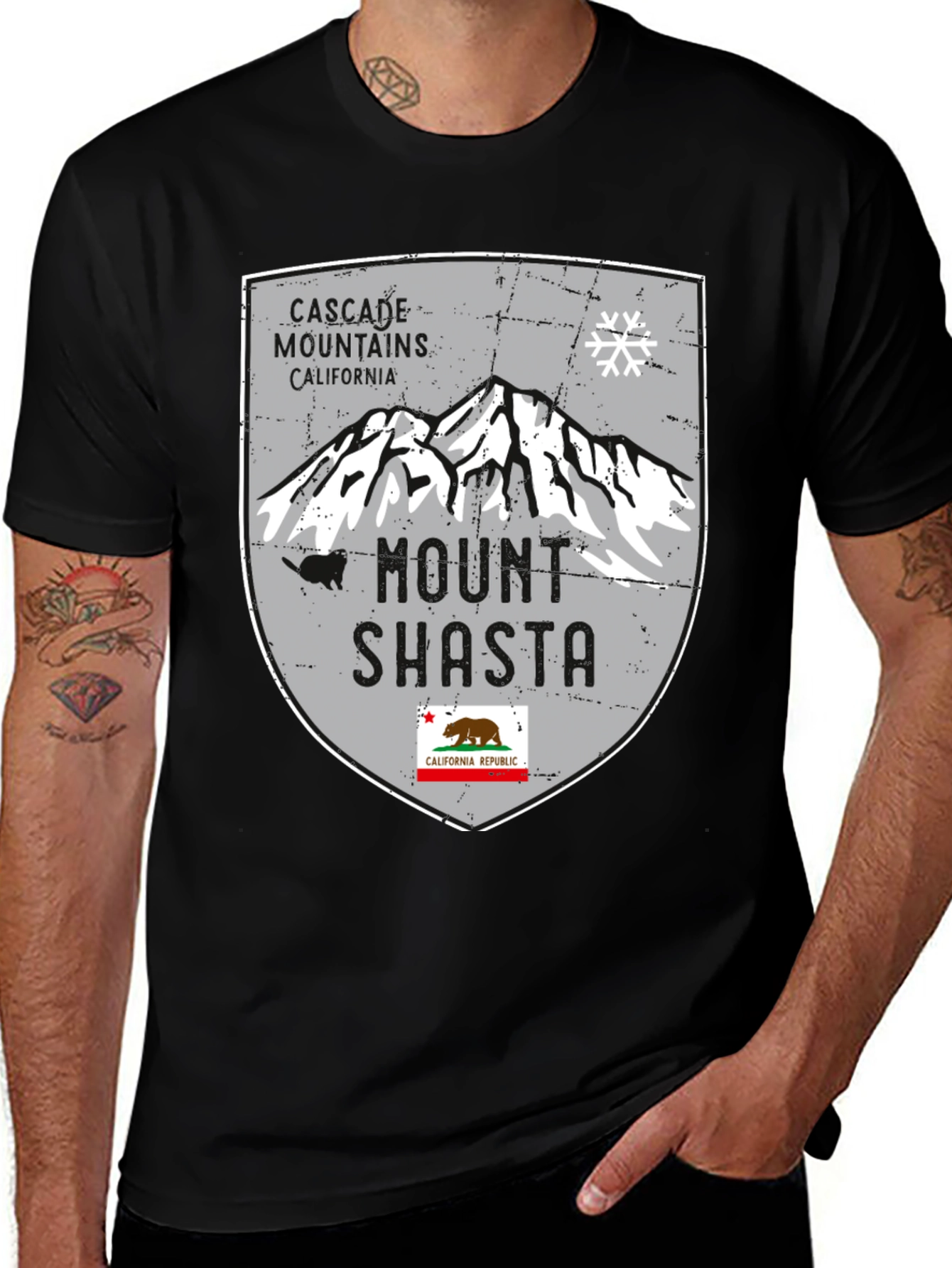 Mount Shasta Cascade Mountains California T-Shirt