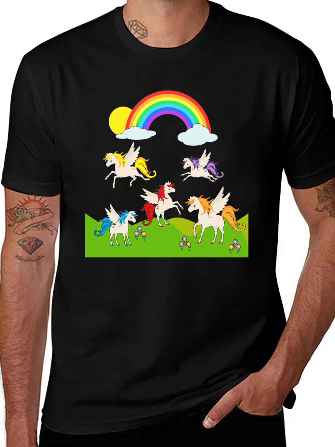 Unicorn Rainbow Graphic Tee