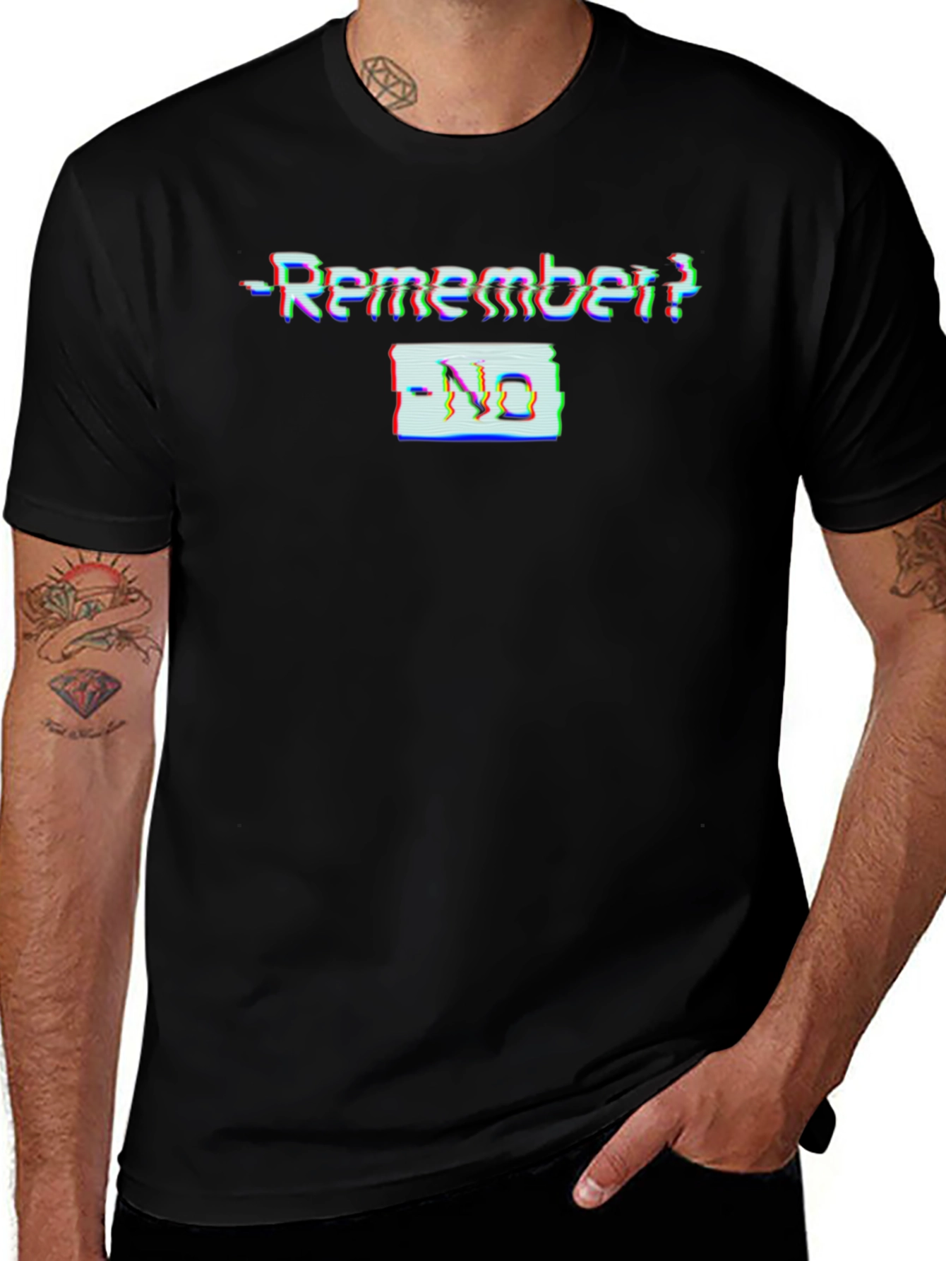 Variant 8 of Remember? No Glitch Tee - Retro Style