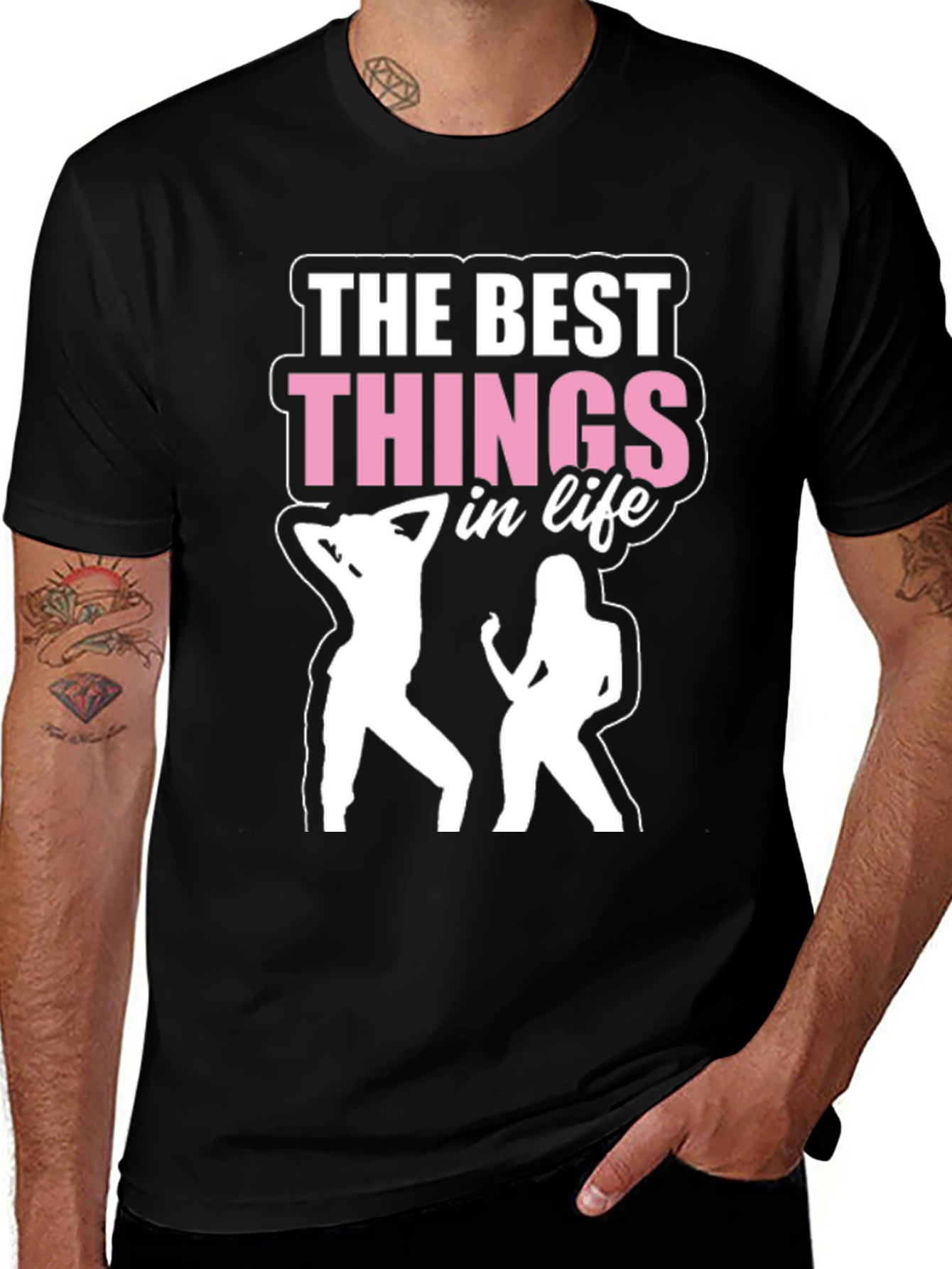 Variant 25 of The Best Things in Life T-Shirt - Dancing Design