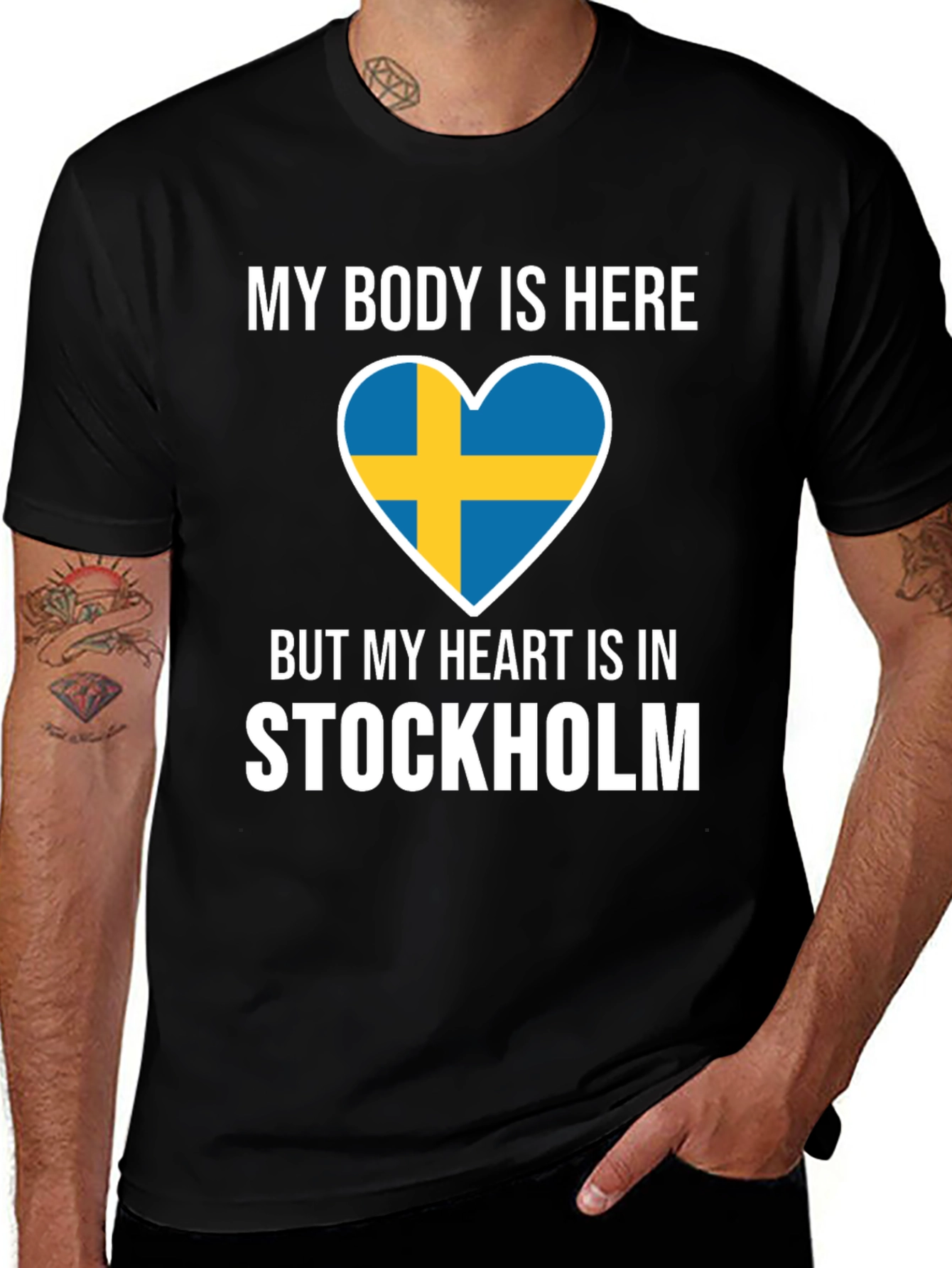 Sweden Stockholm Heart T-Shirt - Travel Souvenir Tee
