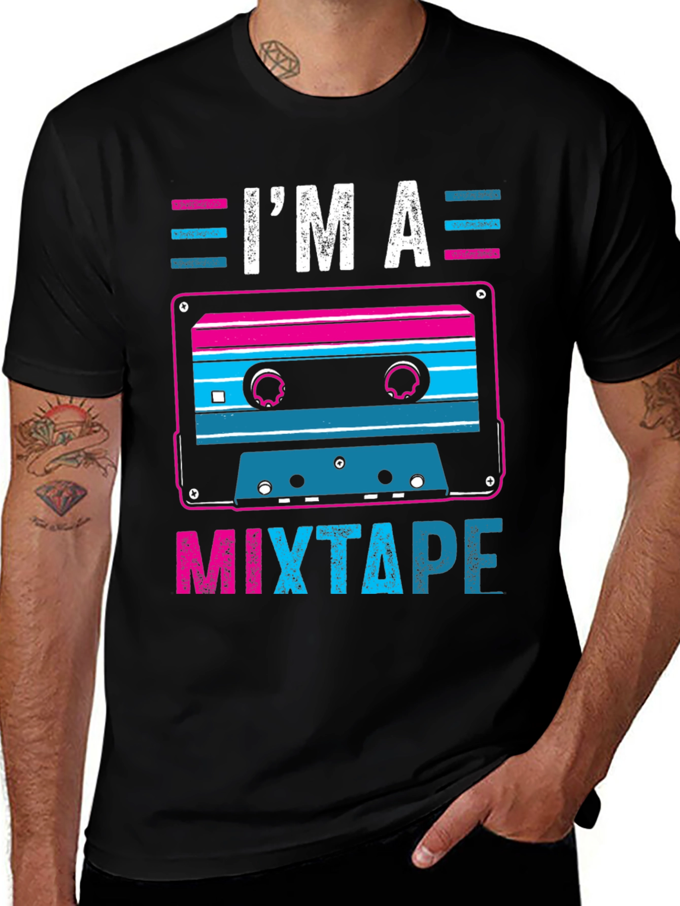 Variant 15 of Retro Mixtape T-Shirt - I'm a Mixtape Graphic Tee